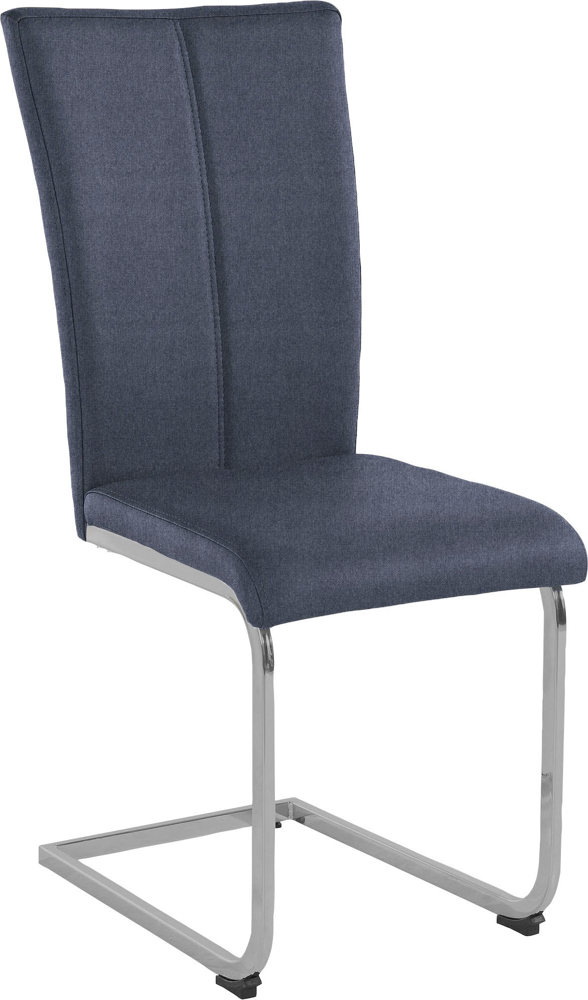Home affaire Freischwinger »Nils«, (Set), 2 St., Strukturstoff-Feinstruktur, Stuhl belastbar bis 120 Kg, Gestell Metall im Chrom-Look oder Schwarz