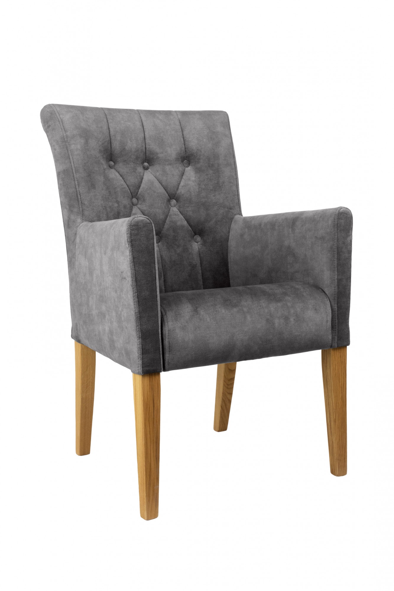 Home affaire Armlehnstuhl "Cortega Esszimmerstuhl mit Knopfheftung" () 1 St günstig online kaufen