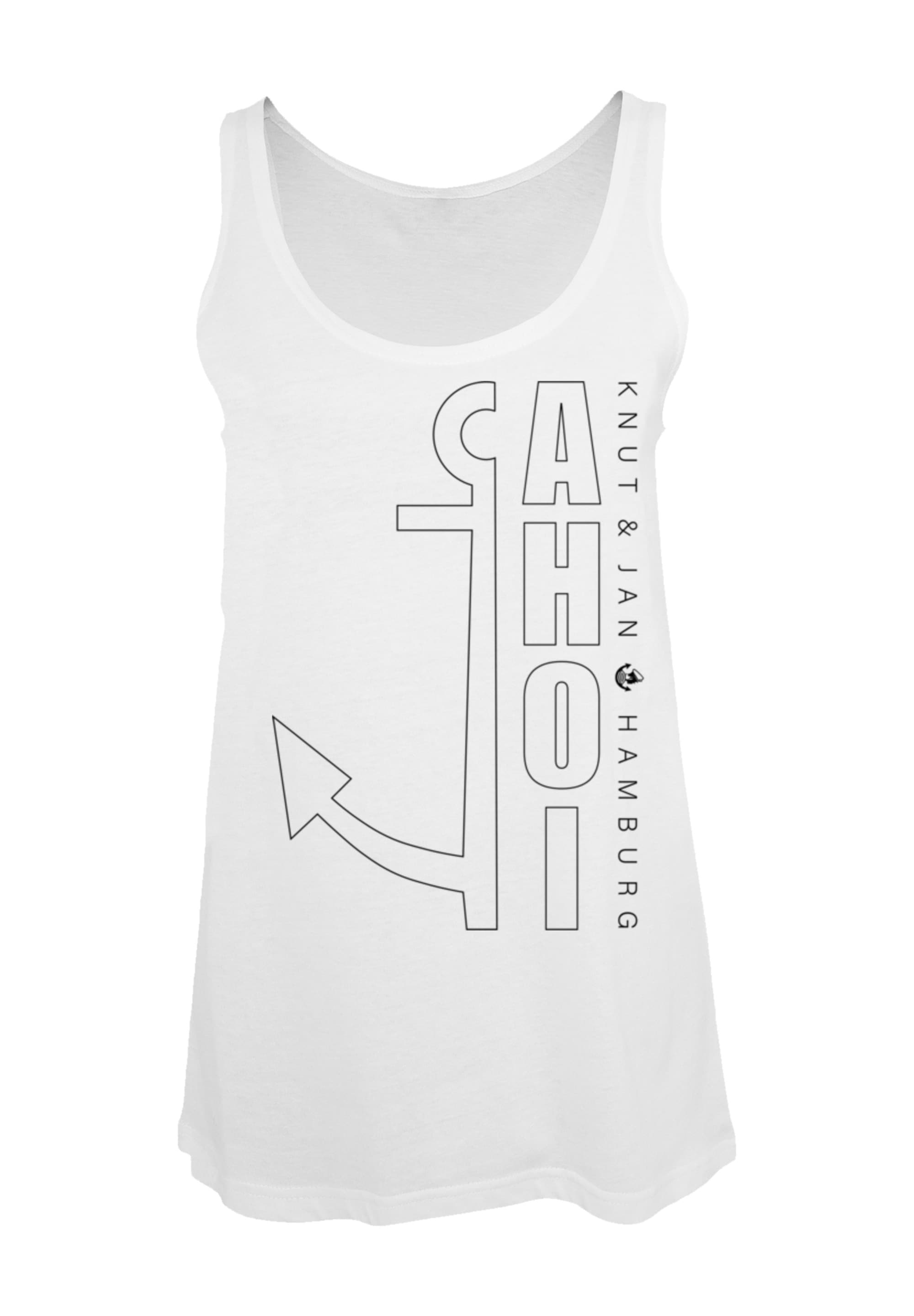 F4NT4STIC T-Shirt »Ahoi Anker Outlines Knut & Jan Hamburg«, Print