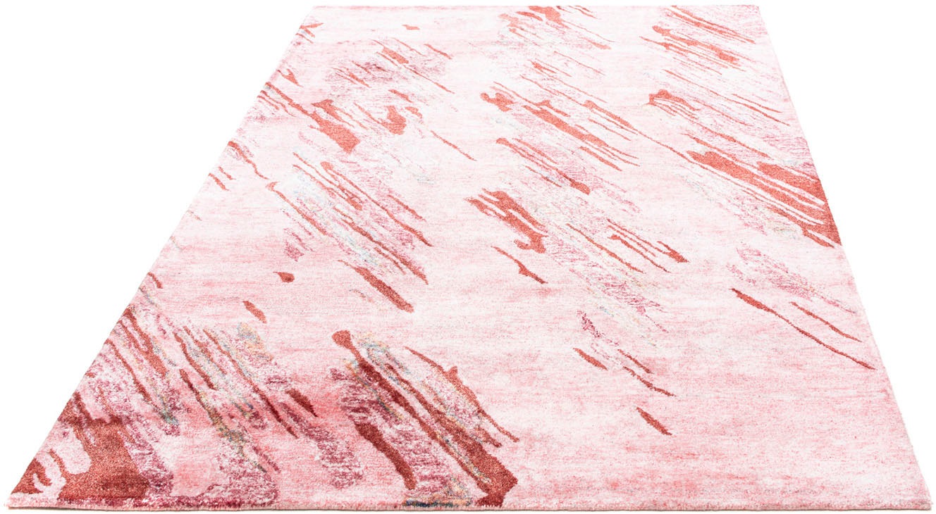 morgenland Designteppich "Designer Abstrakt Rosa 200 x 140 cm", rechteckig, Handgeknüpft