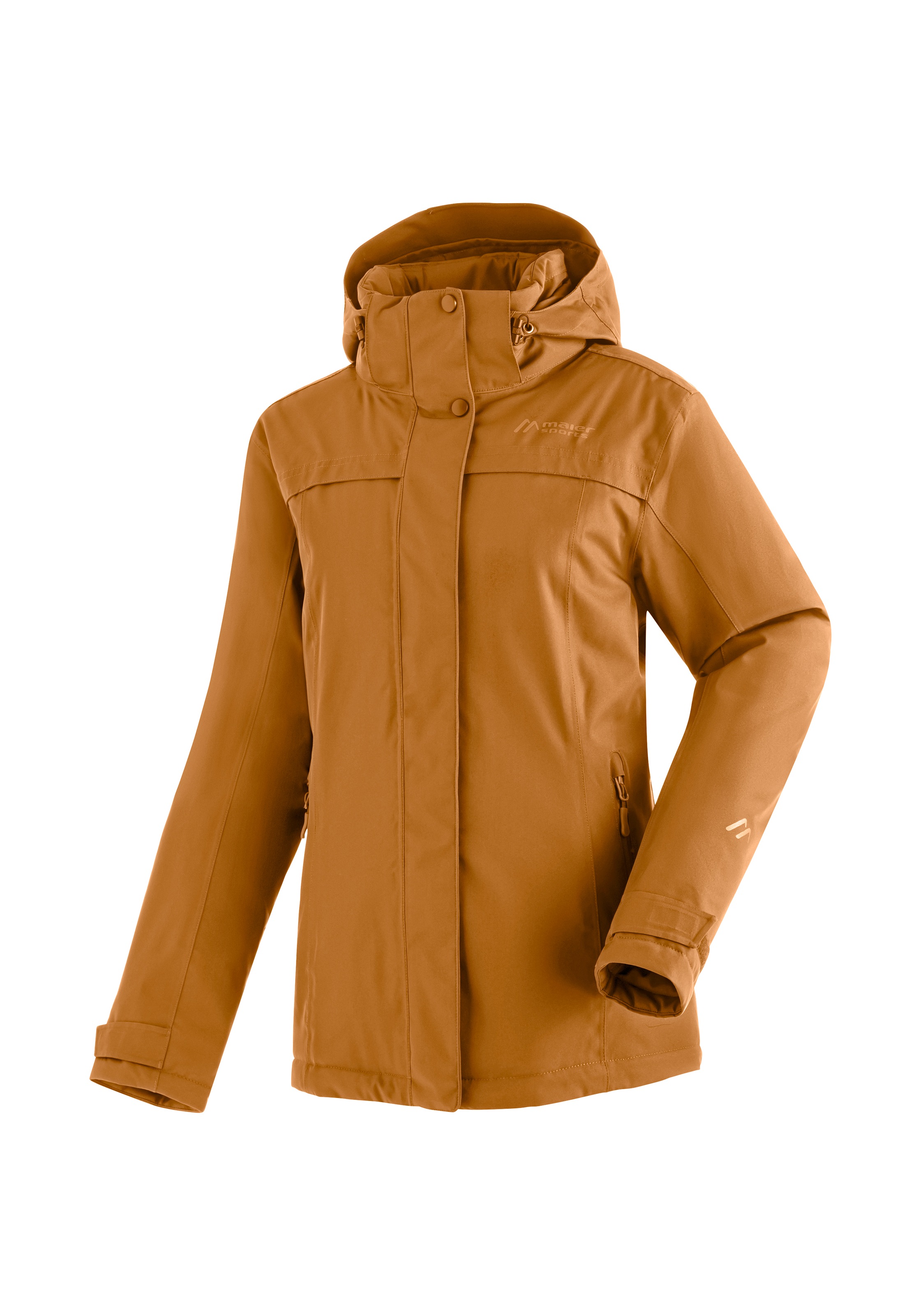 Maier Sports "Lisbon" warme Damen Jacke, wattierte Regenjacke, wasserdicht + atmungsaktiv