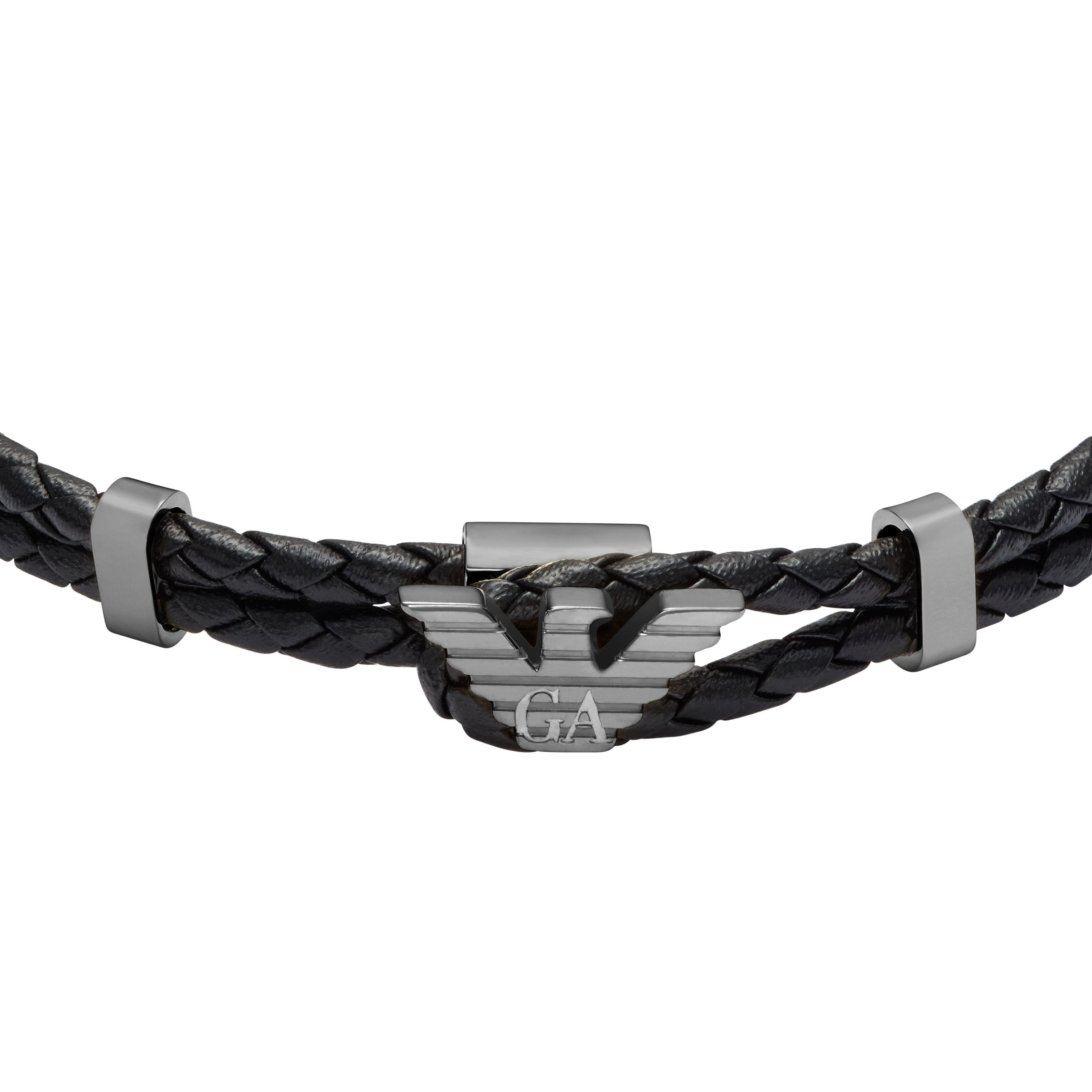 Emporio Armani Lederarmband »Schmuck Geschenk Edelstahl, Leder«