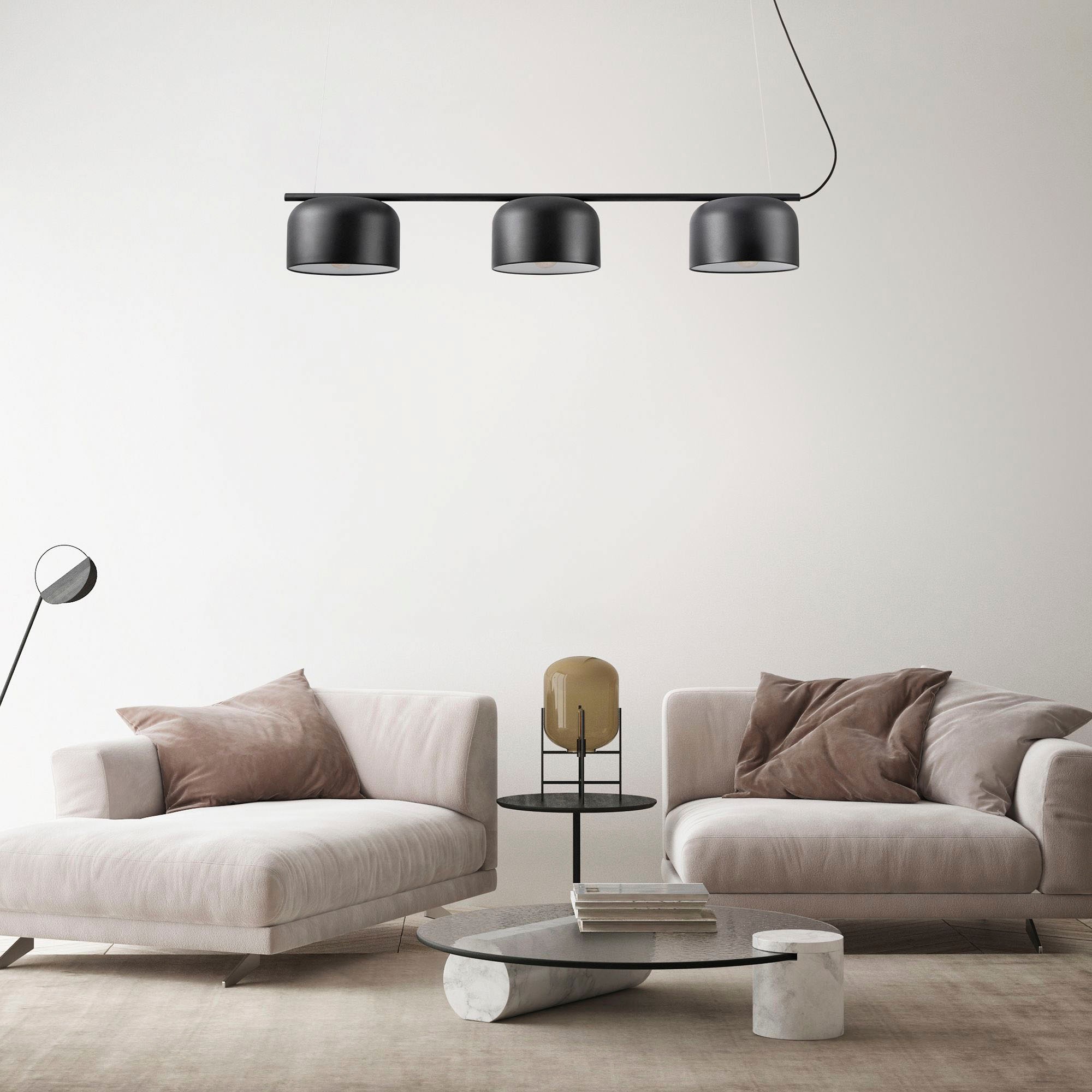 Paco Home Pendelleuchte »BOWL«, 3 flammig, Leuchtmittel E27 | ohne Leuchtmittel