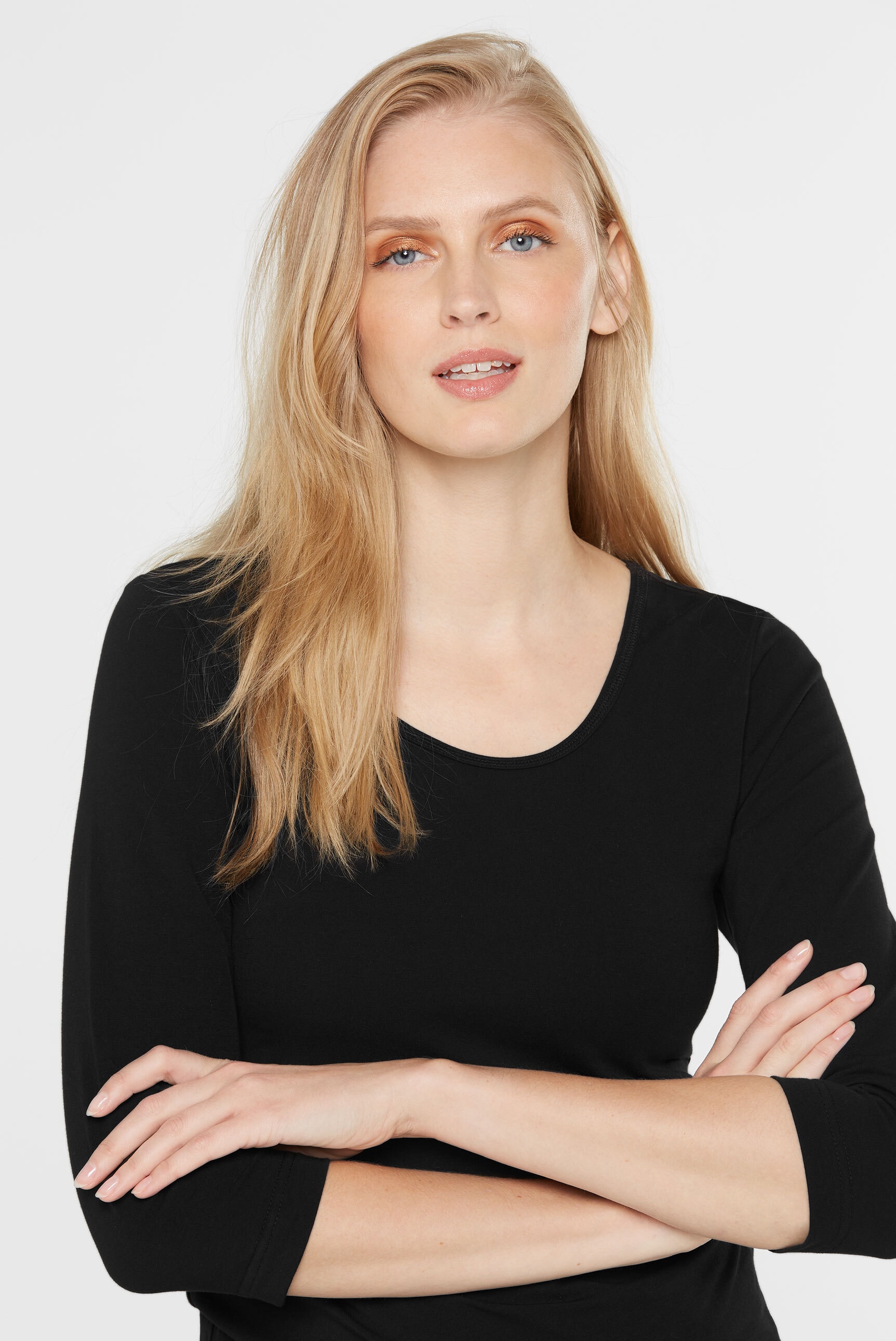 SENSES.THE LABEL Rundhalsshirt, mit Baumwolle