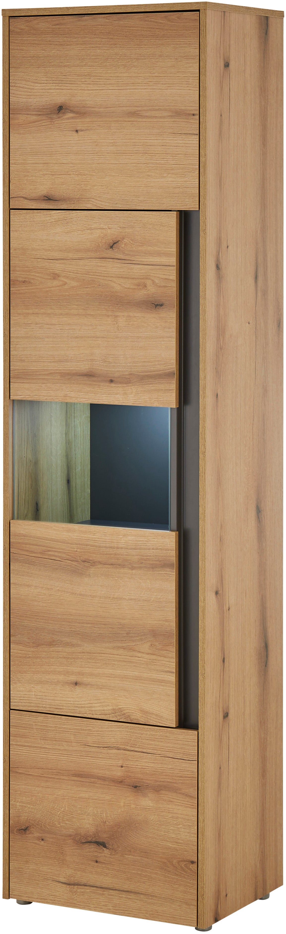 Home affaire Vitrine "City/Giron, moderner Hochschrank, Glasvitrine" zeitlos, modern, ausreichend Stauraum, vielseitig einsetzbar