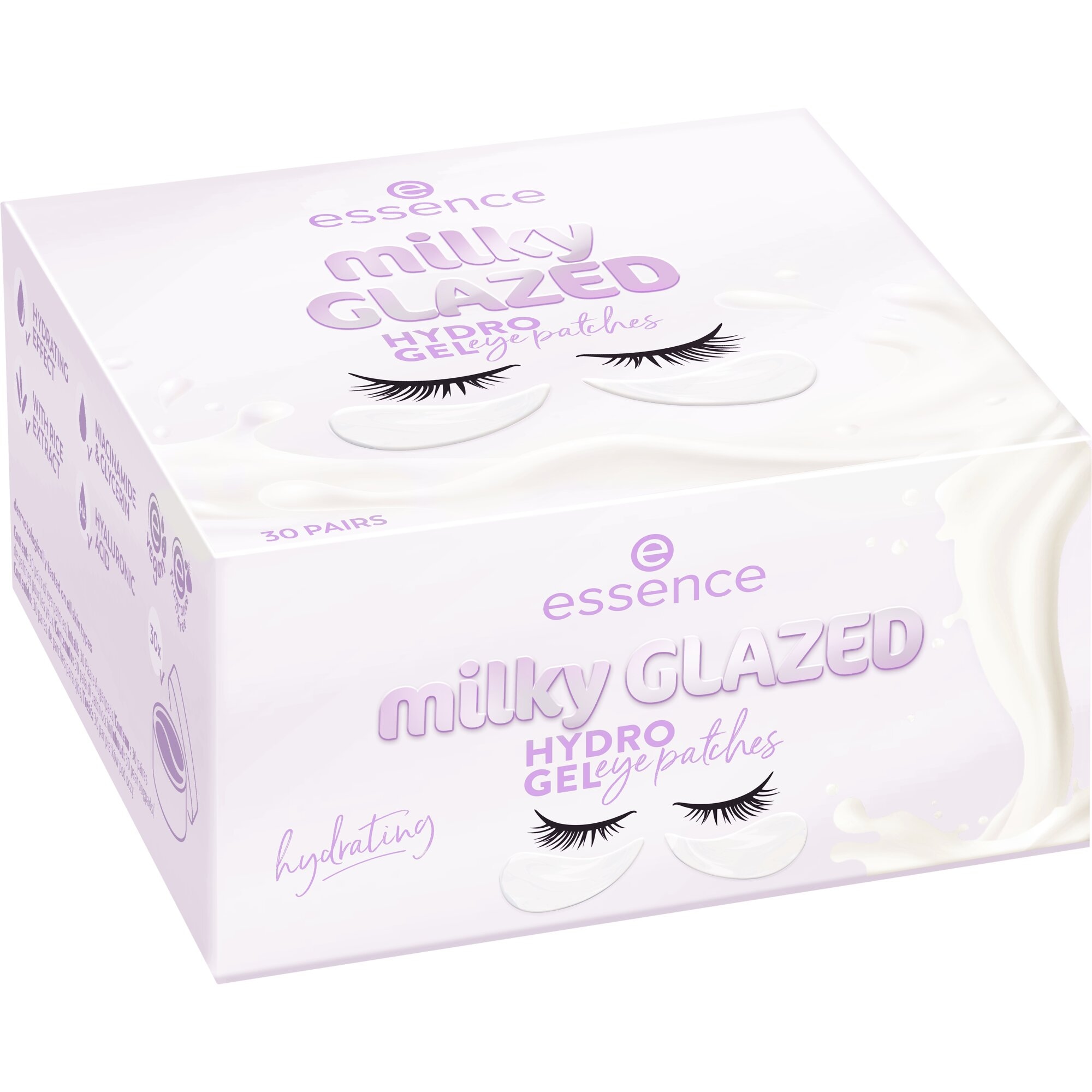 Essence Augenpads »milky GLAZED hydro gel eye patches 30 Pairs«