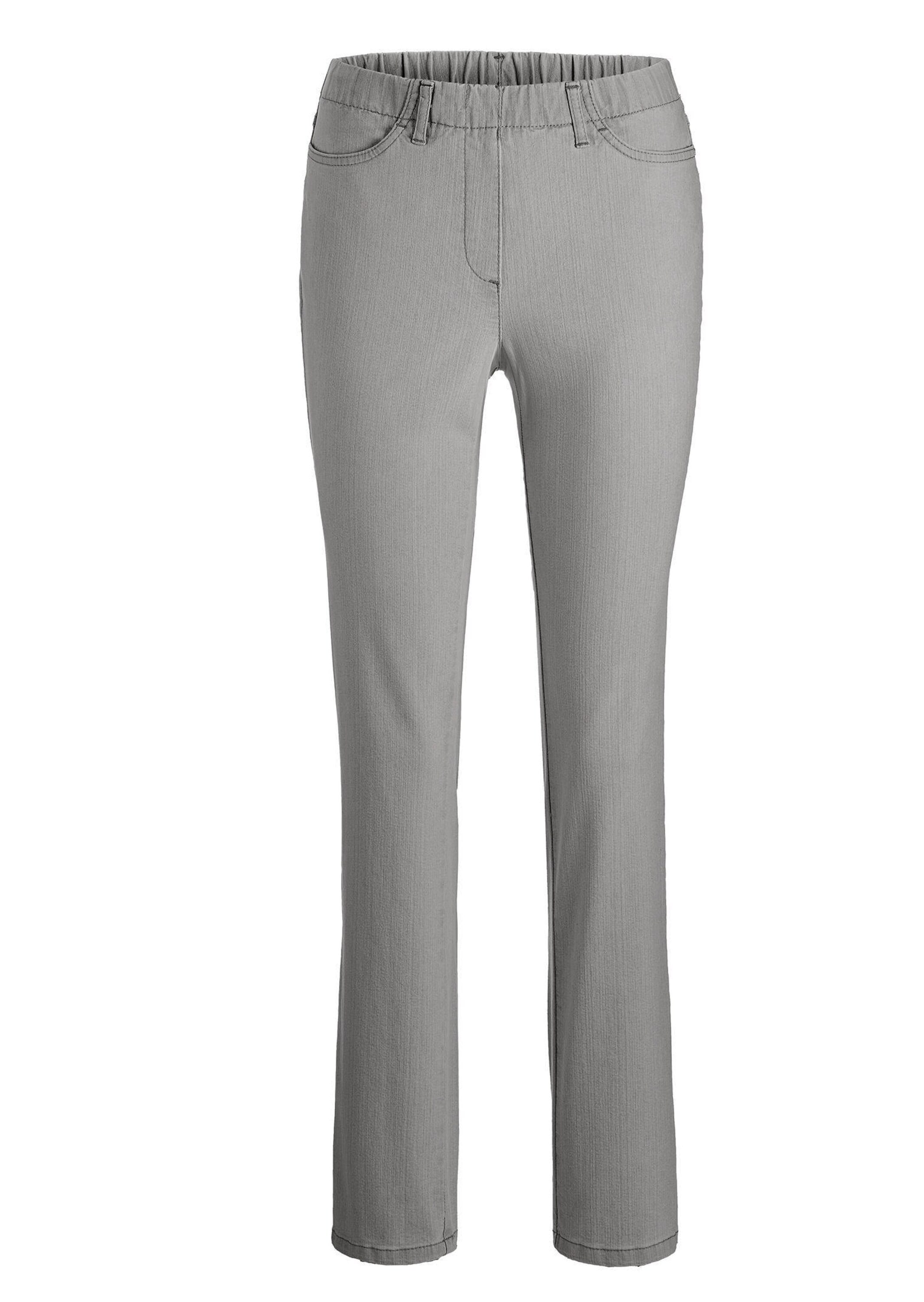 GOLDNER Regular-fit-Jeans "Klassische Jeansschlupfhose LOUISA" Dehnbar in jede Richtung