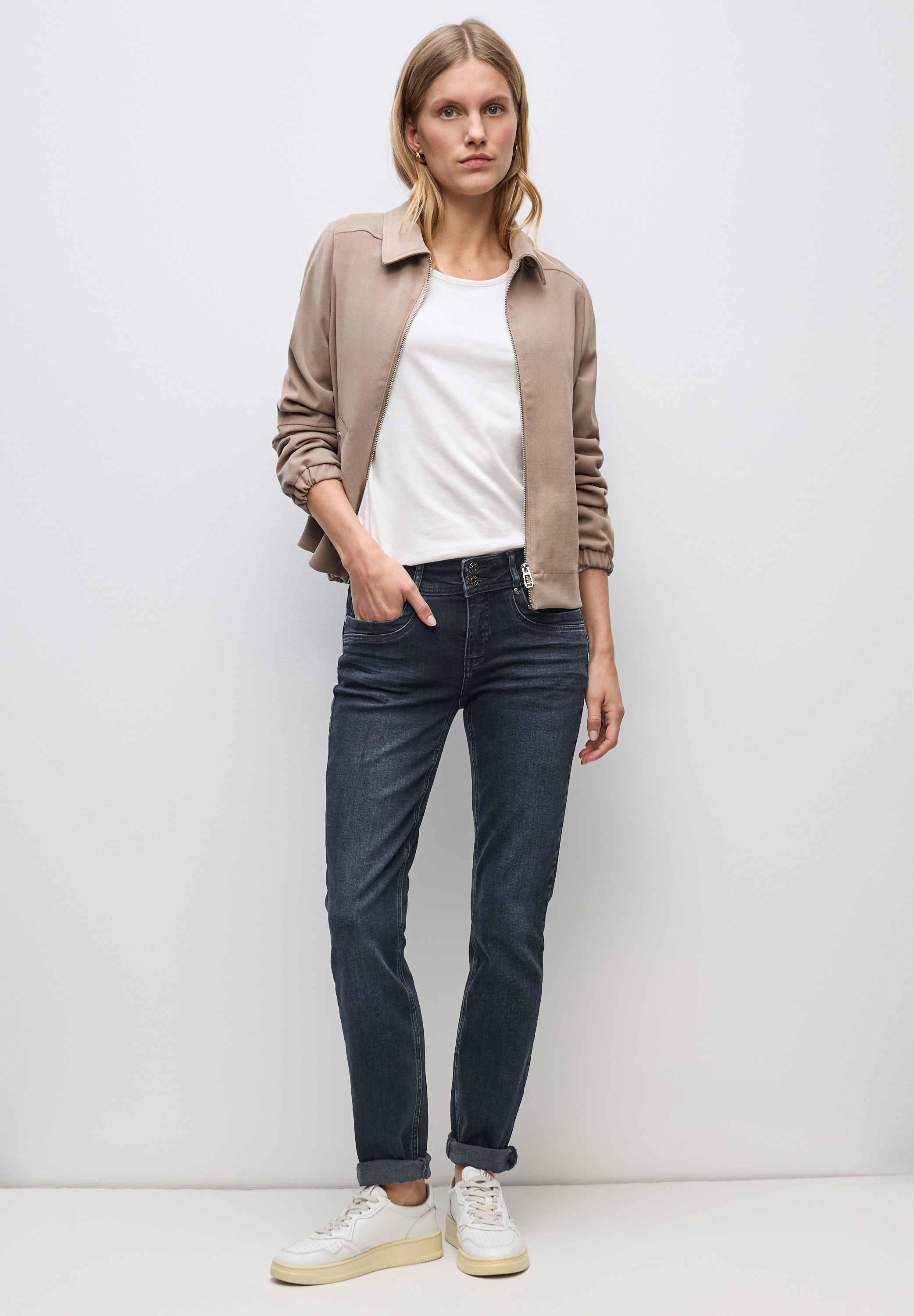 STREET ONE Slim-fit-Jeans 5-Pocket-Style