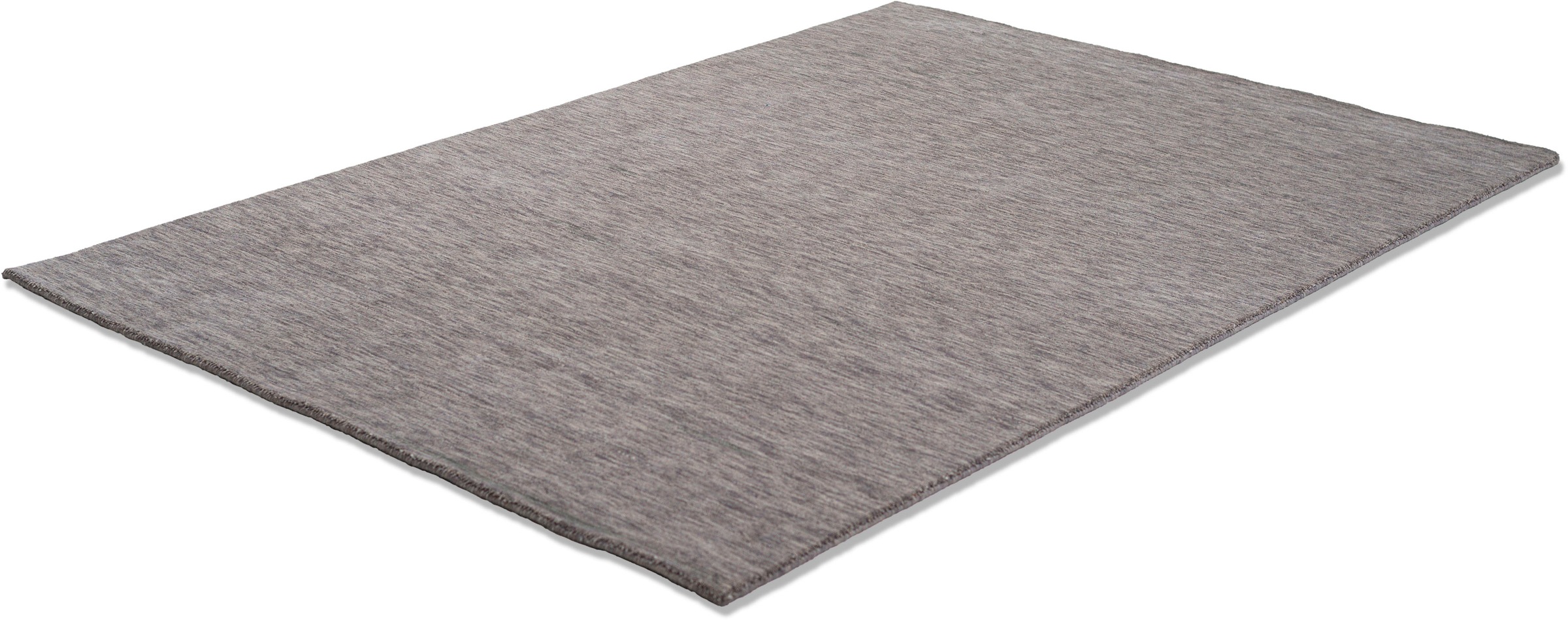 Wollteppich SANSIBAR "List", grau, B:190cm H:13mm L:290cm, Schurwolle, Teppiche, Kurzflor, Handweb Teppich, meliert, reine Wolle, handgewebt