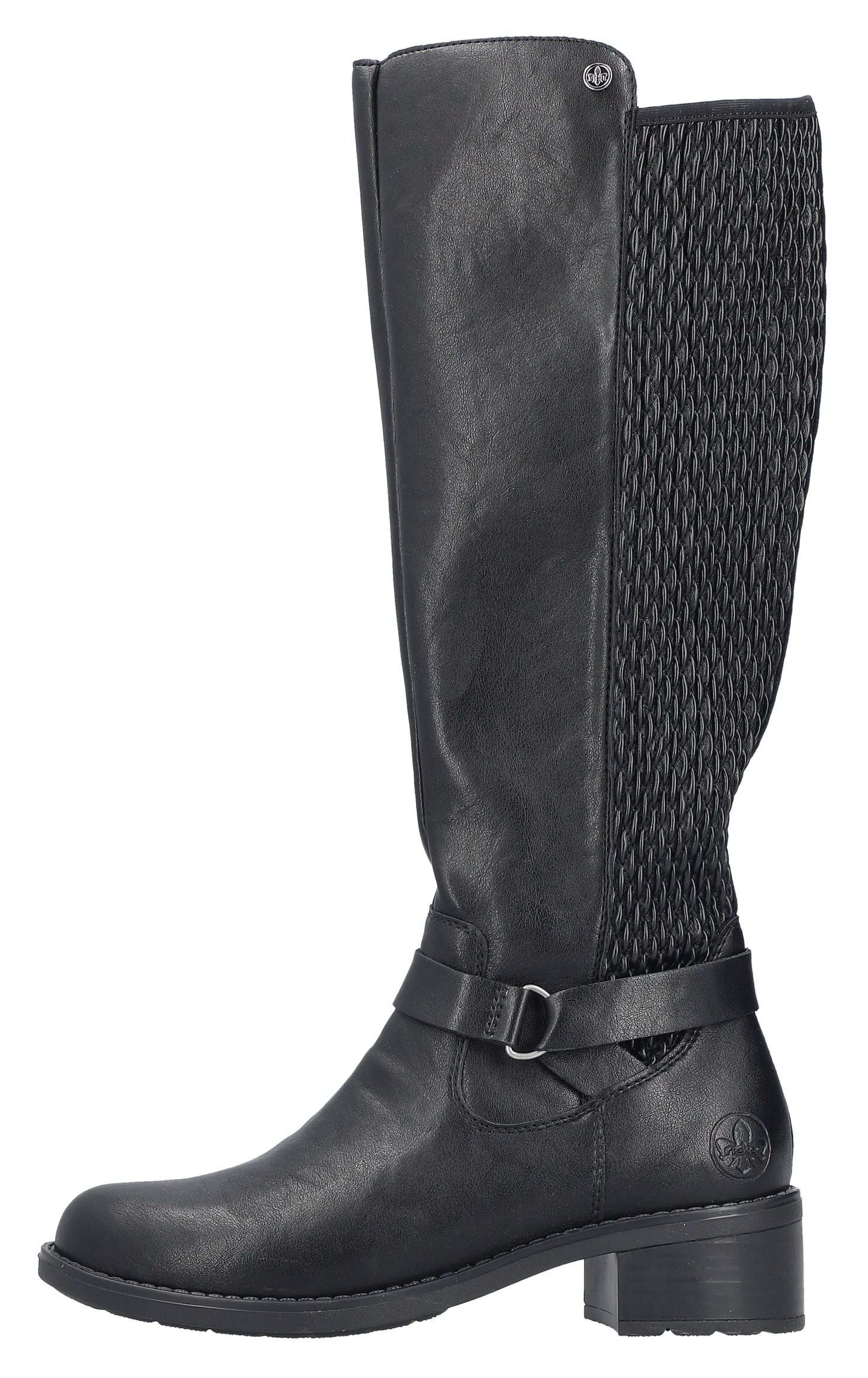 Rieker Stiefel, Langschaftstiefel, Stretchstiefel mit herausnehmbarer Innensohle