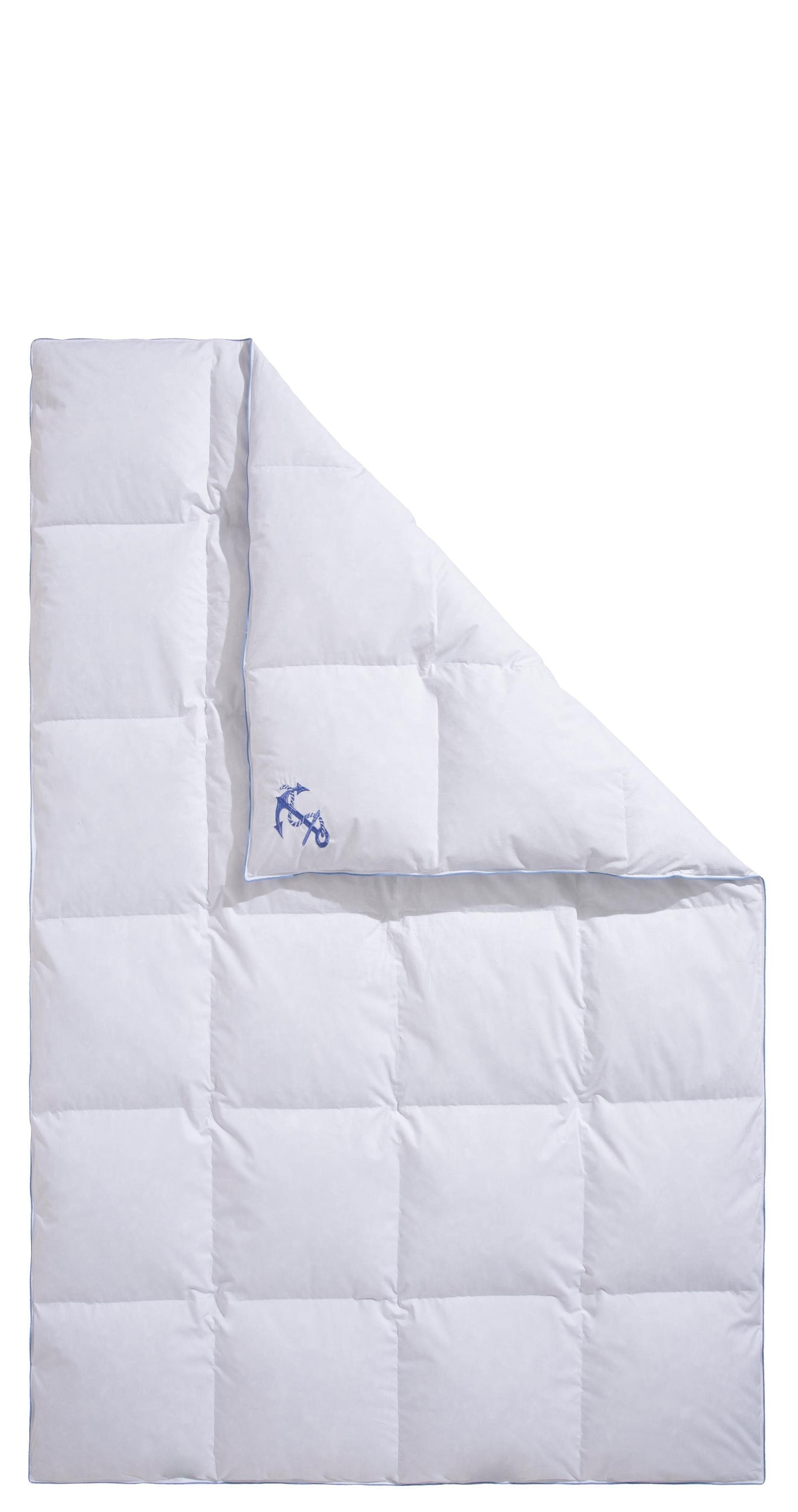 RIBECO Federbettdecke "Anker" extrawarm Füllung Federn & Daunen Bezug Baumw günstig online kaufen