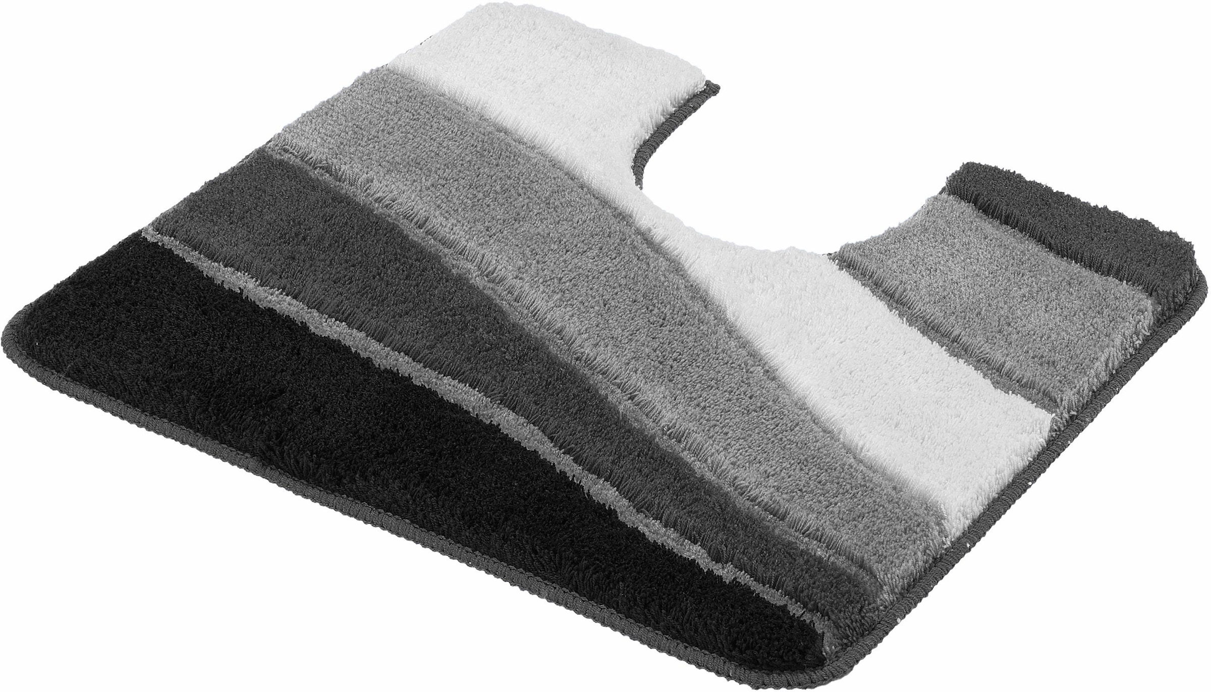 MEUSCH Badematte »Ocean«, rutschhemmend beschichtet, fußbodenheizungsgeeignet, Badteppich, Wellen Design, mit Farbverlauf, Hoch-Tief Effekt, waschbar