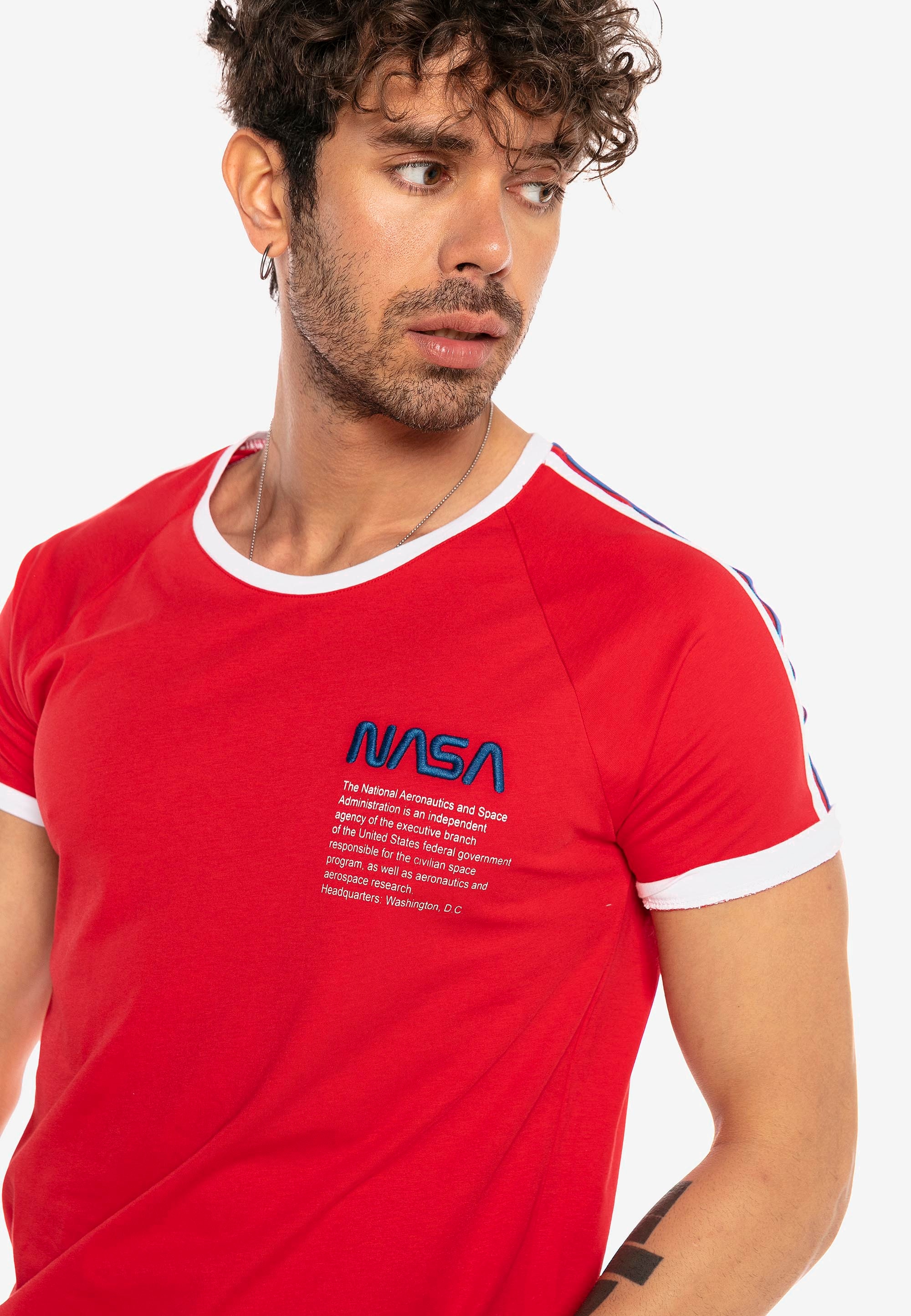 RedBridge T-Shirt »Mesa«, mit gesticktem NASA Logo