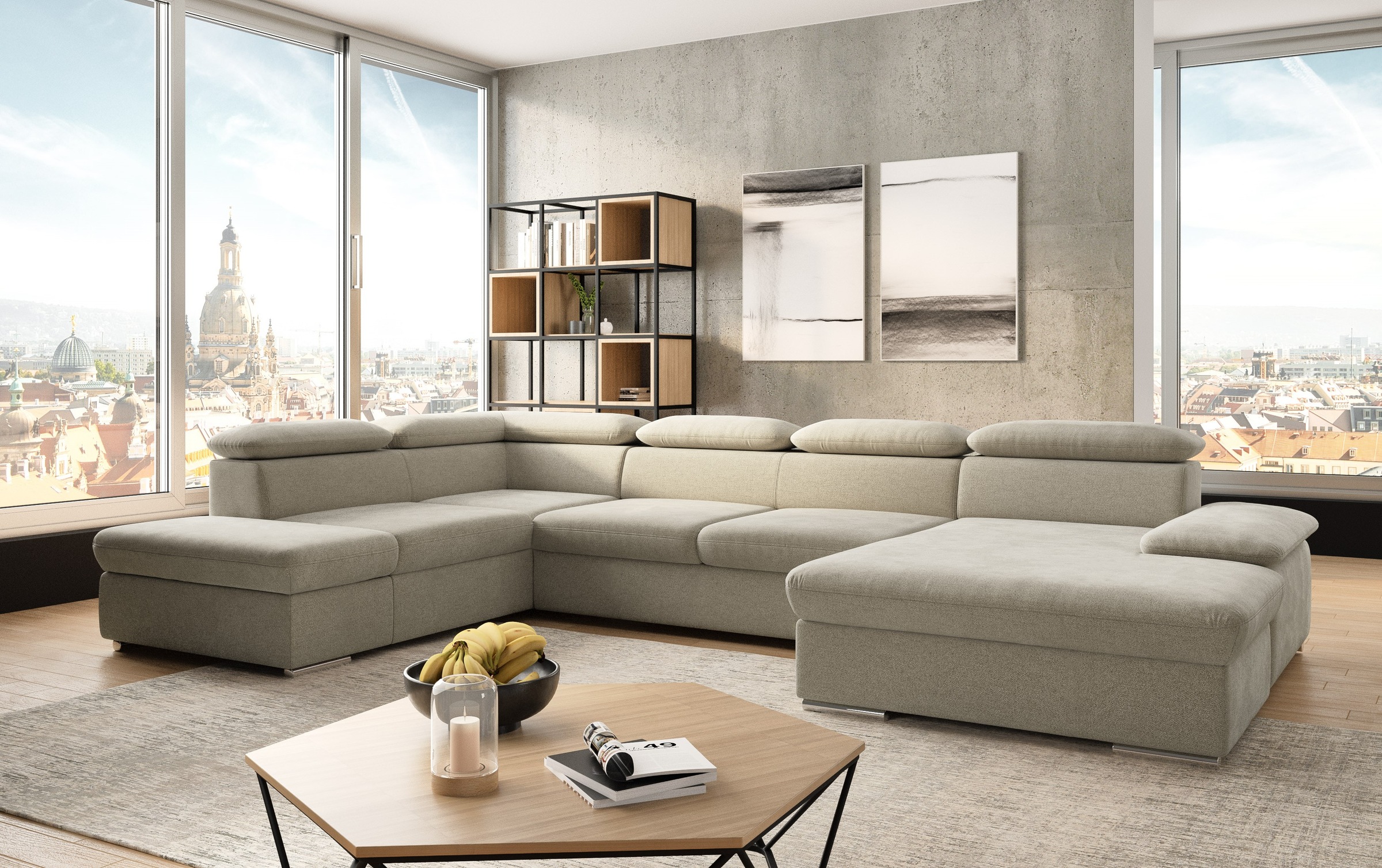 sit&more Wohnlandschaft "Valantine U-Form", inkl. Kopf- und Armteilverstell günstig online kaufen
