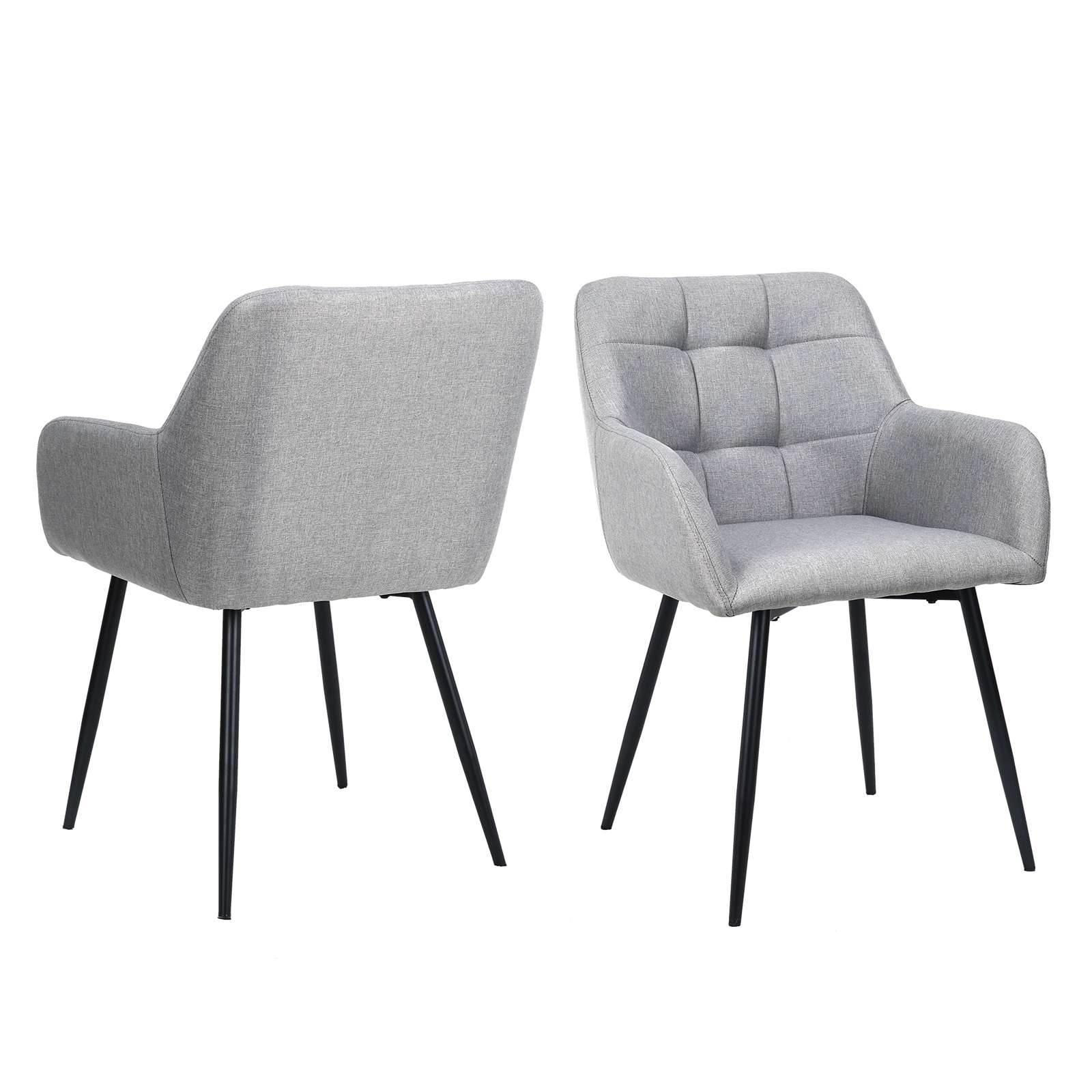 Thumbnail - OTTO home Esszimmerstuhl "Bostony" () 2 Stk.gepolsterte Rückenlehne, Armlehne und Sitzfläche, Sitzhöhe 49 cm