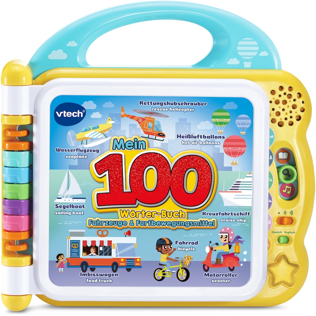 Vtech® Bilderbuch »VtechBaby, Mein 100-Wörter-Buch: Fahrzeuge & Fortbewegungsmittel«