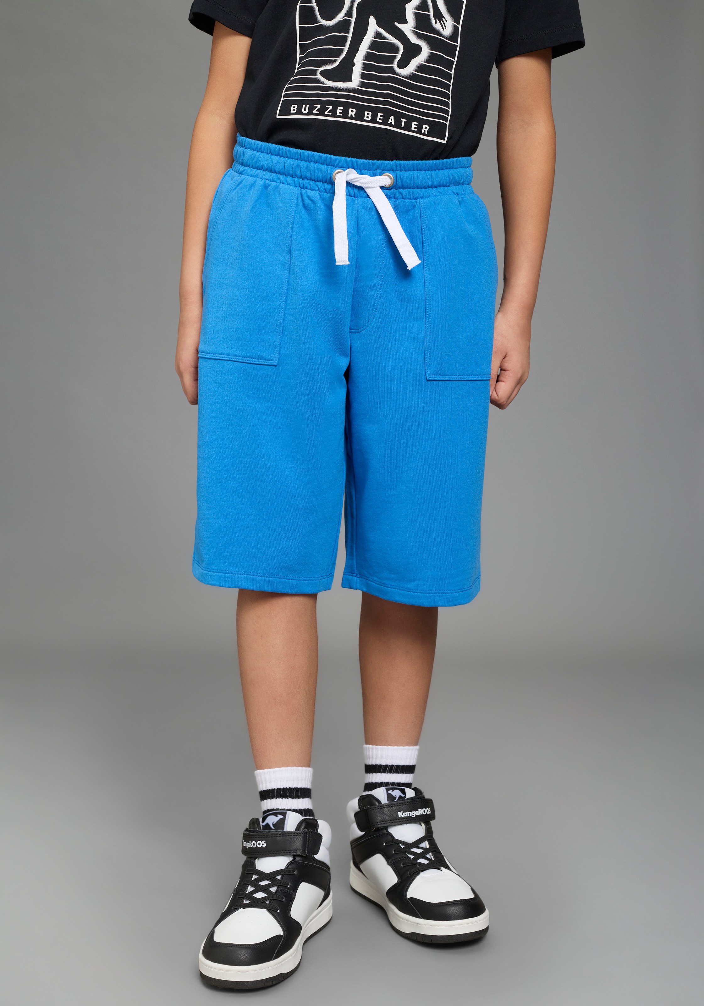KIDSWORLD Sweatshorts »2er Pack Sweatbermudas«  für Jungen, gerade Beinform, sportlicher Stil