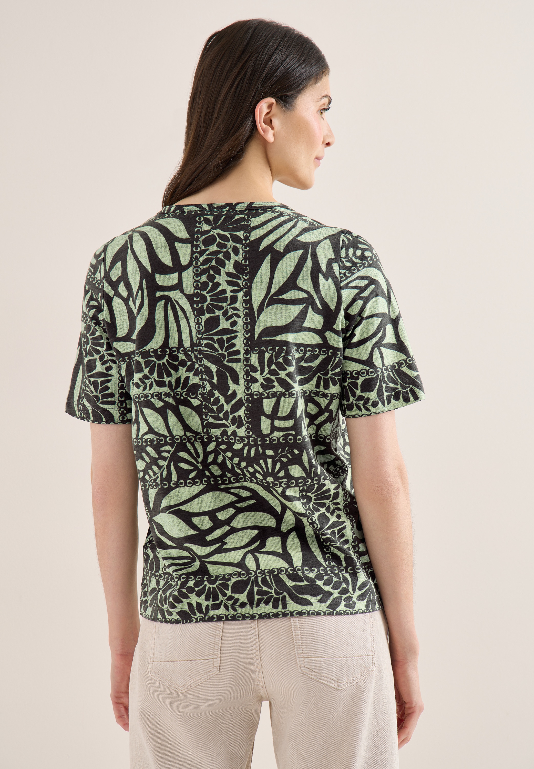 Cecil T-Shirt aus reiner Baumwolle