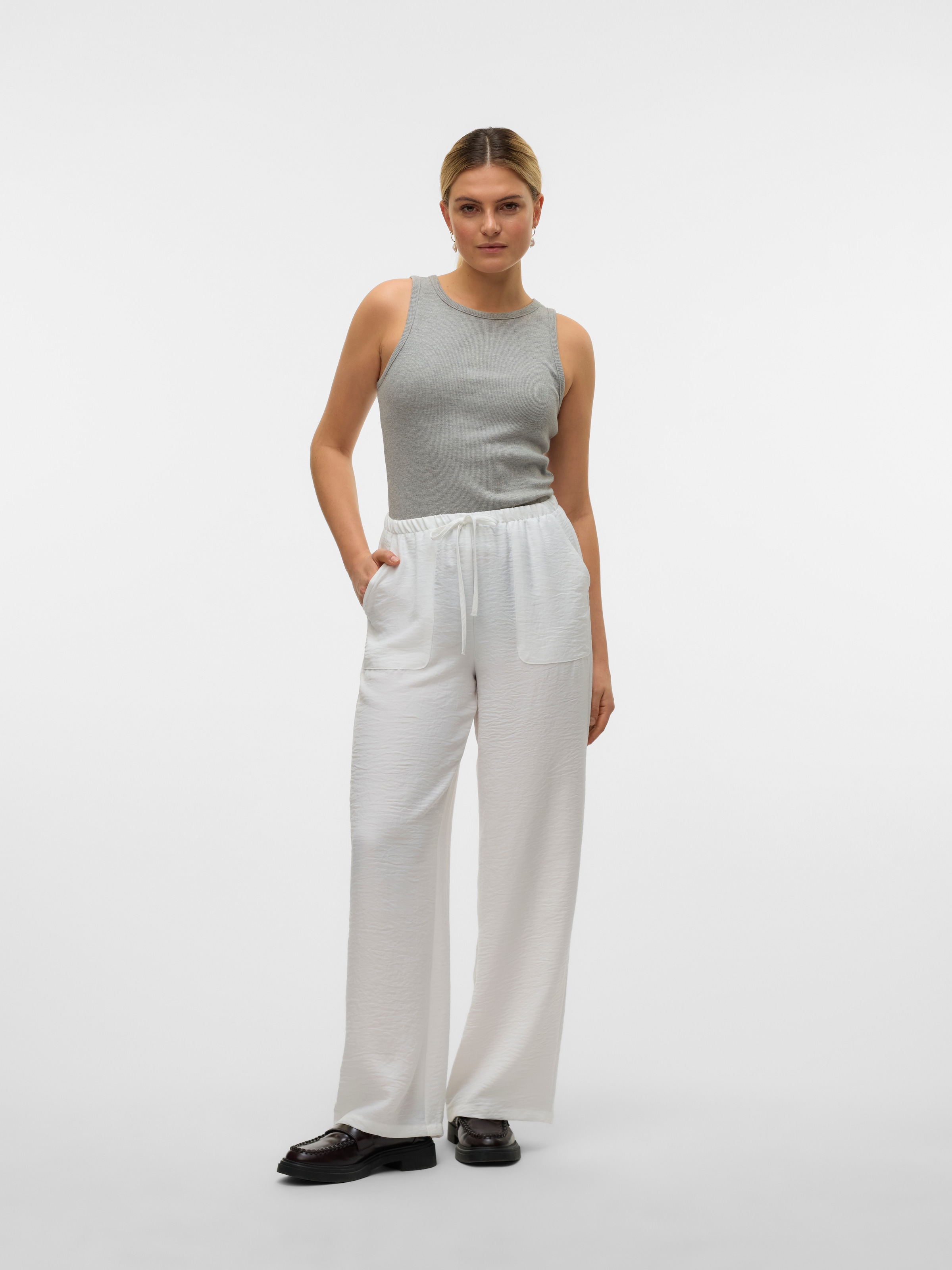 Vero Moda Schlupfhose »VMMELANEY HW LOOSE PANT WVN GA NOOS«, Sommerhose