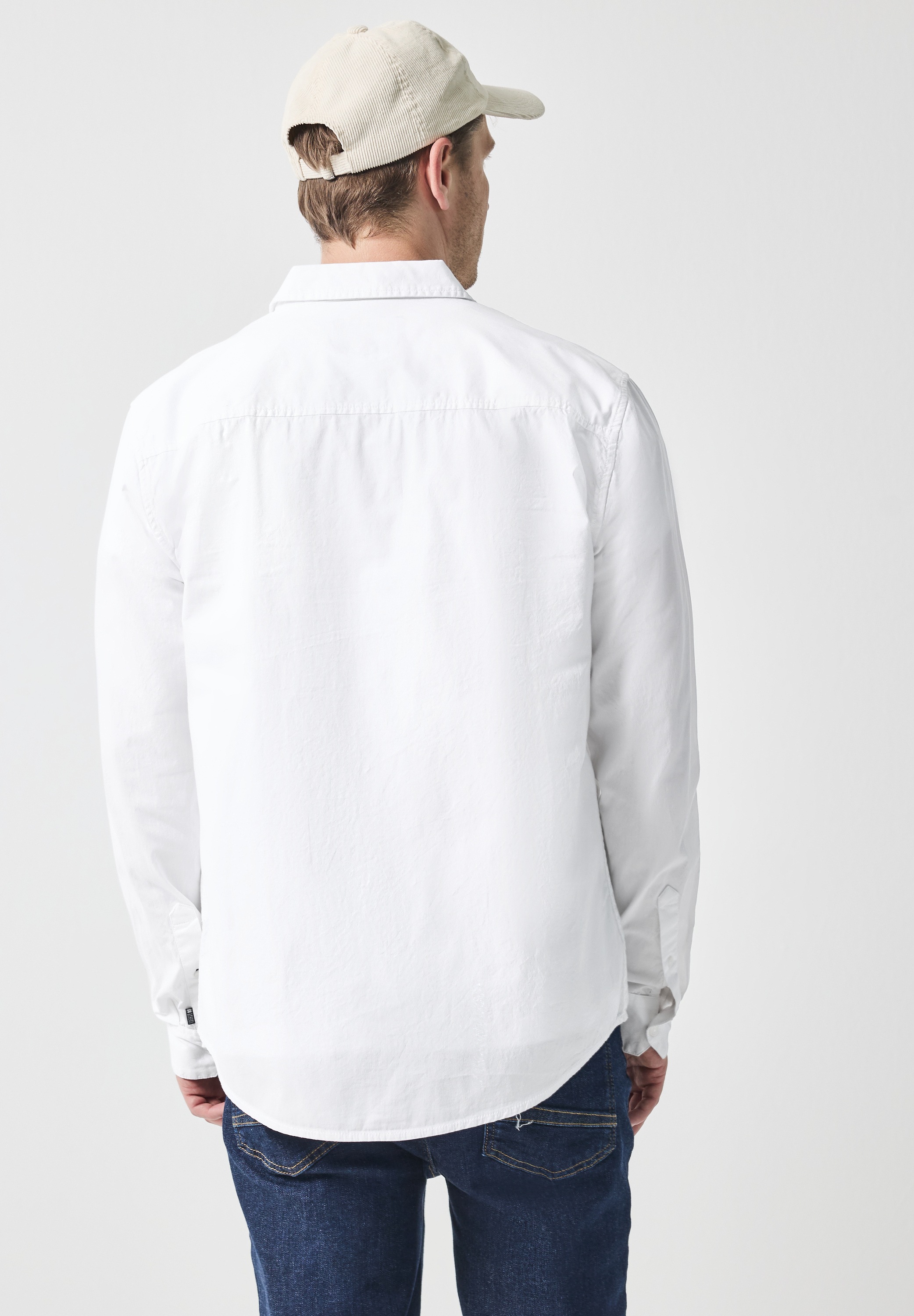 STREET ONE MEN Langarmhemd, aus reiner Baumwolle