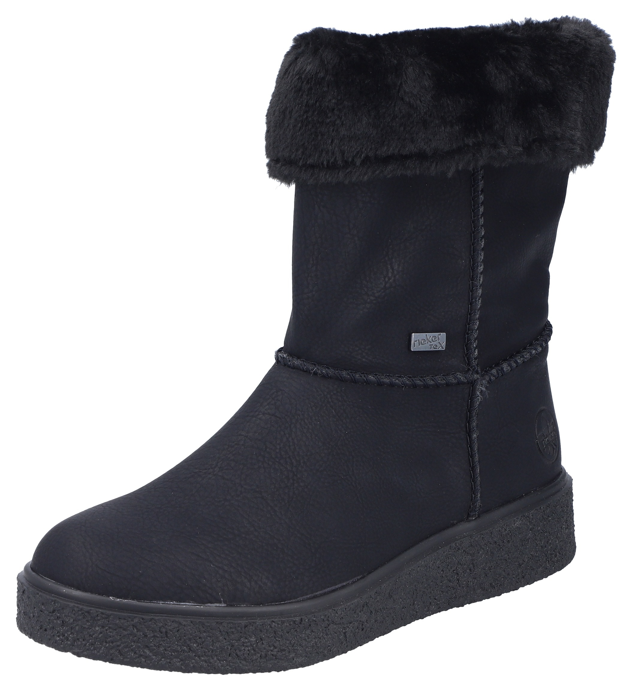 Winterboots, Stiefelette, Plateausohle, mit wasserabweisender riekerTEX-Membran