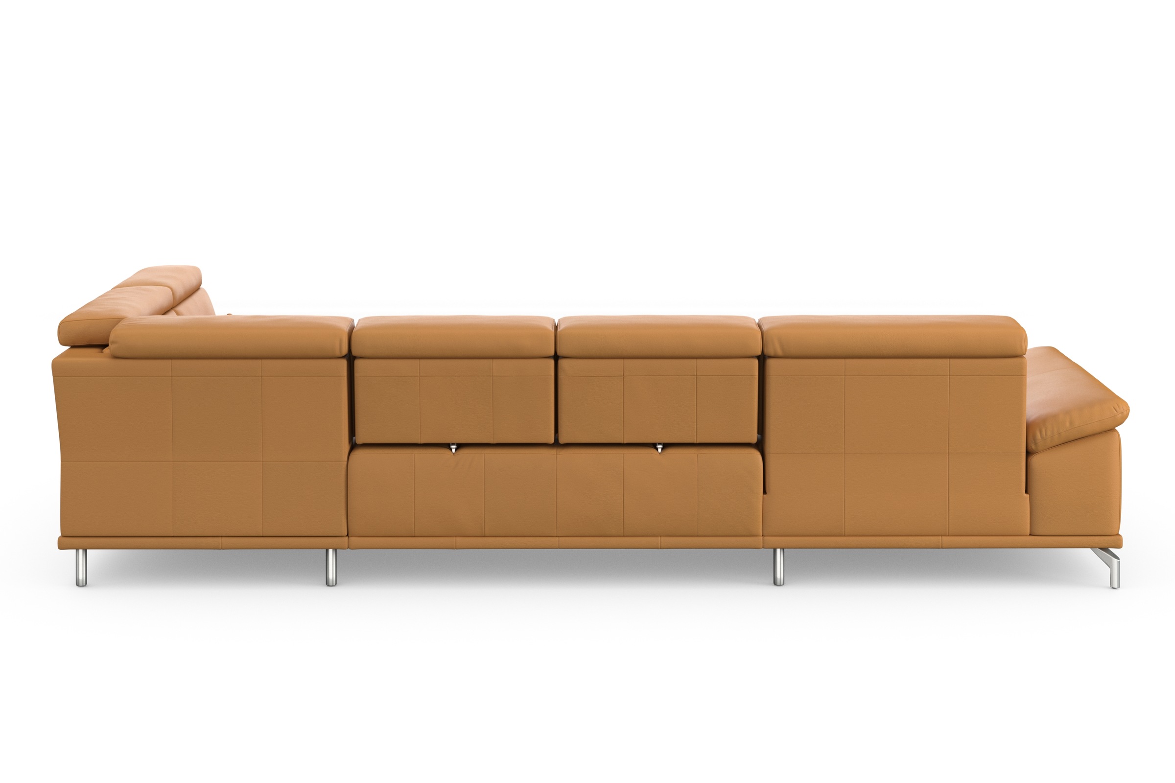 sit&more Wohnlandschaft »Cabrio U-Form, mit Sitztiefenverstellung, Arm- und Kopfteilverstellung«, 3 Nierenkissen, Federkern, optional Bettfunktion und Stauraum