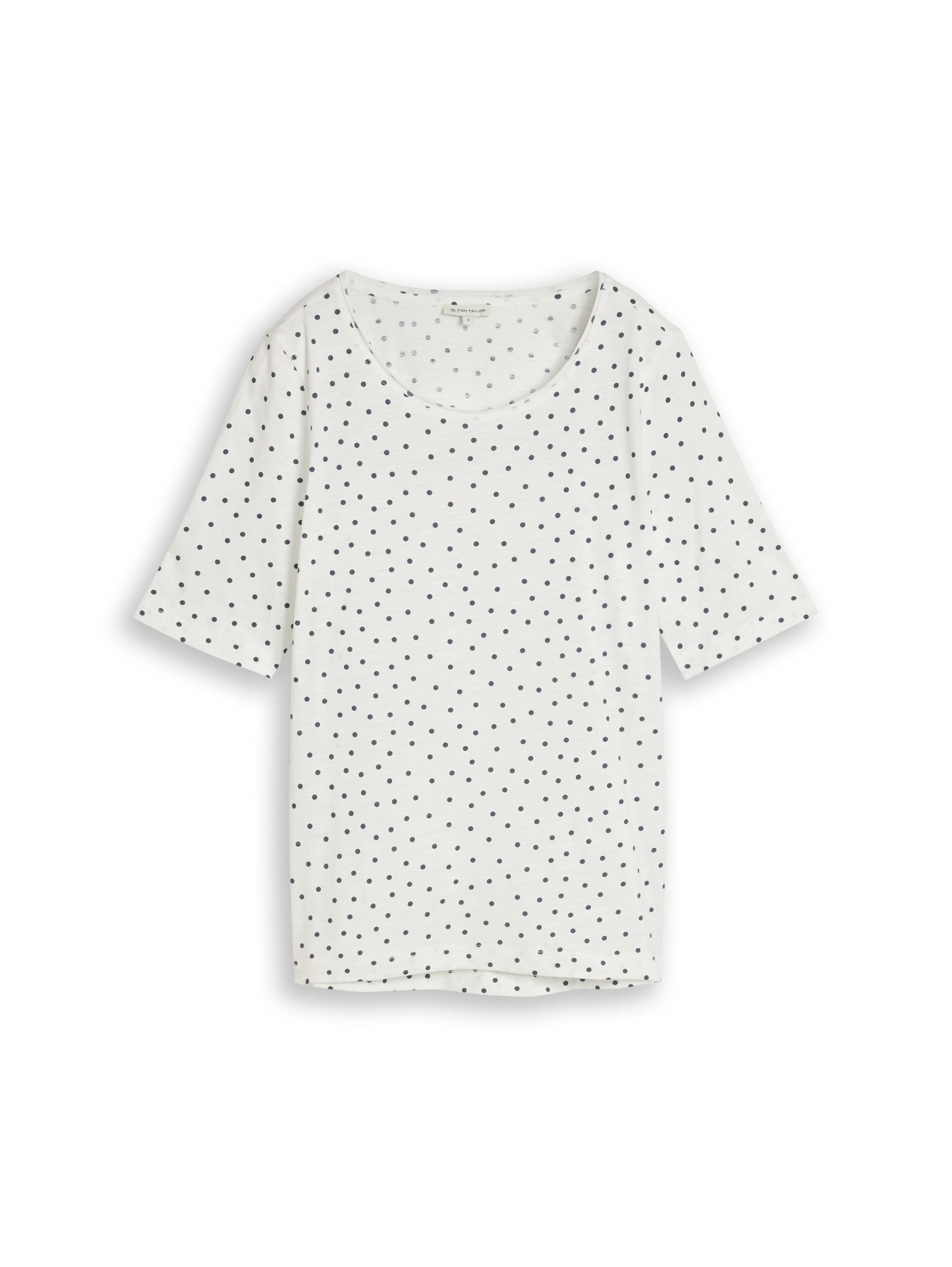 TOM TAILOR Rundhalsshirt Sommershirt mit Punkten