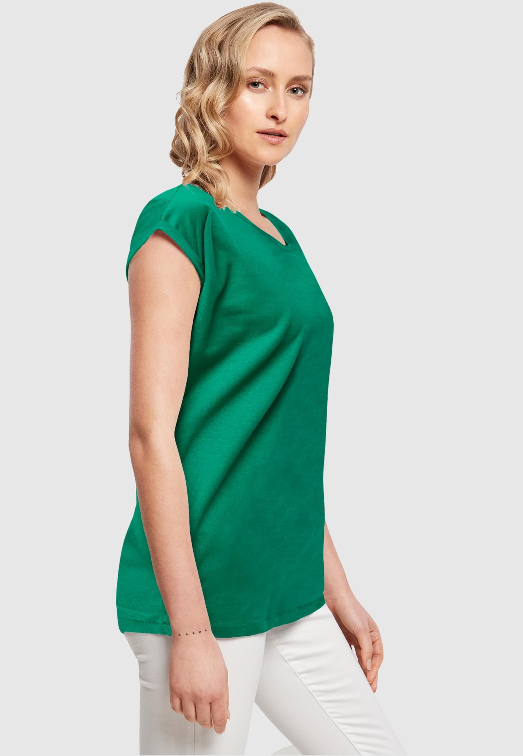MisterTee Kurzarmshirt »MisterTee Damen Ladies Kicks Love EMB Tee«, (1 tlg.)