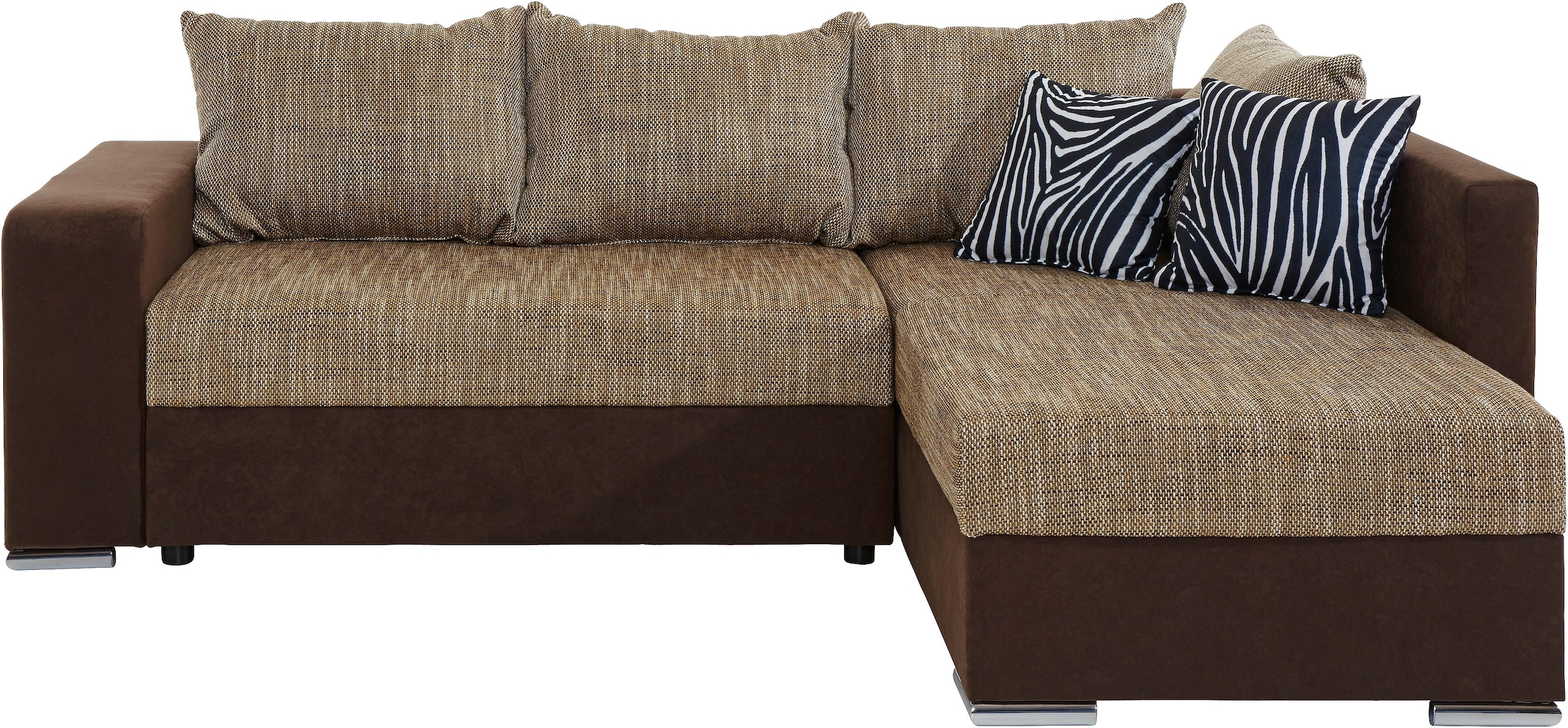 COLLECTION AB Ecksofa »John L-Form«, mit Bettfunktion, wahlweise mit Federkern