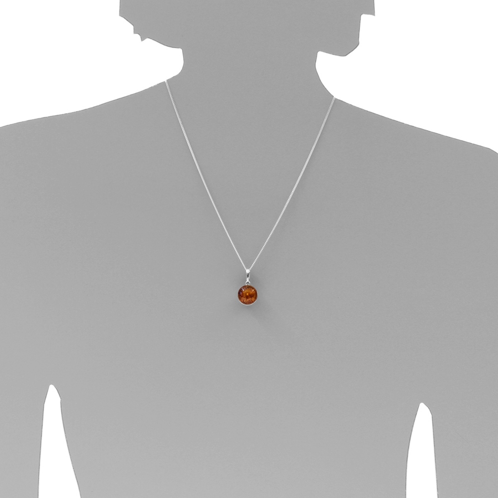 OSTSEE-SCHMUCK Kette mit Anhänger »- Dolores - Silber 925/000 - Bernstein«