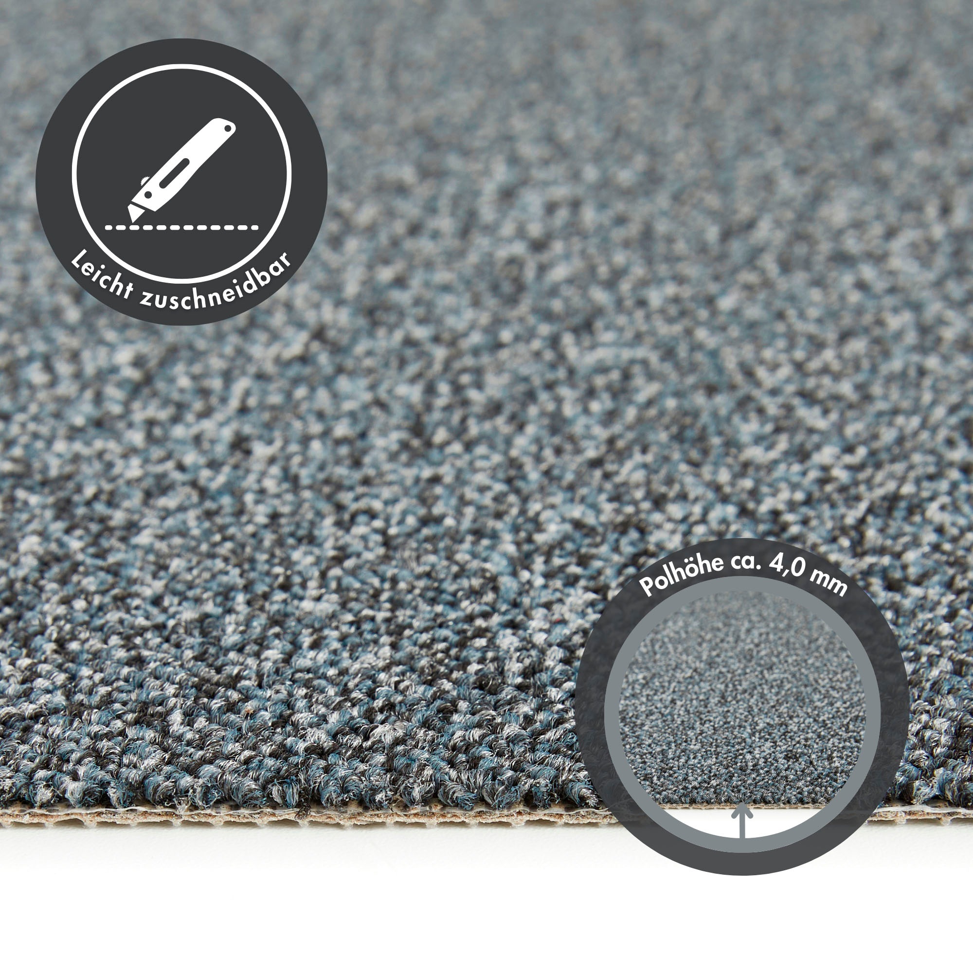 ANDIAMO Matz Loop Carpet Anthracite 500x600cm 3