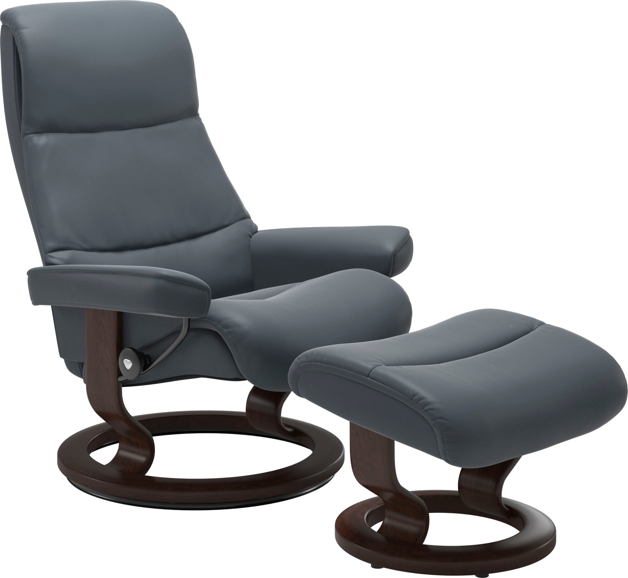 Stressless "View" Set, Relaxsessel mit Hocker, mit Classic Base, Größe M,Ge günstig online kaufen