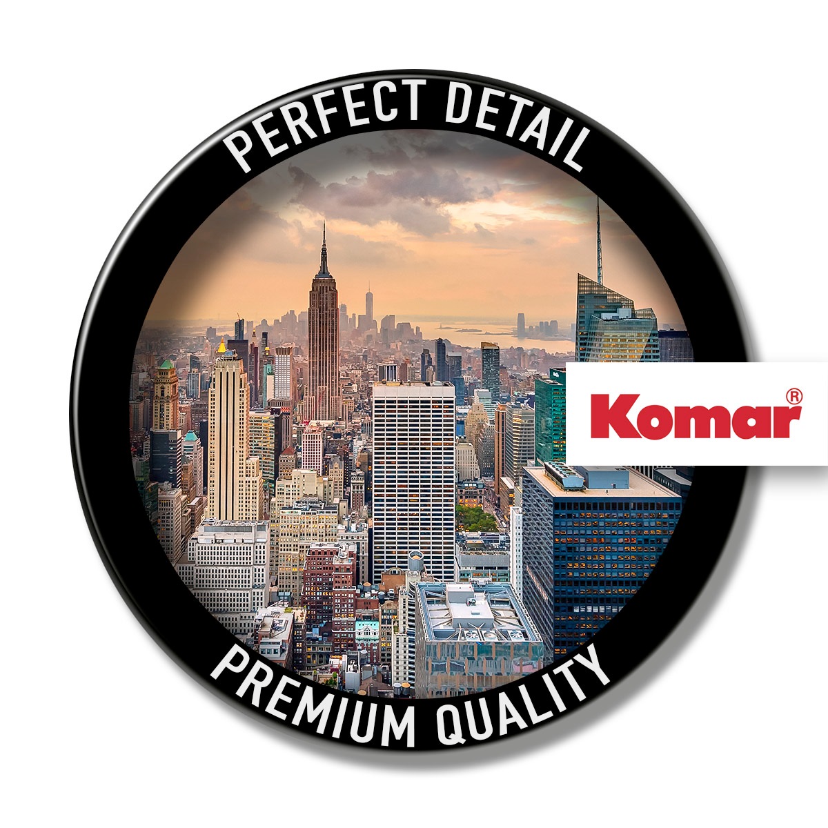 Komar Fototapete »Vlies - NYC Outlook - Größe 368 x 248 cm«, bedruckt, Wohnzimmer, Schlafzimmer