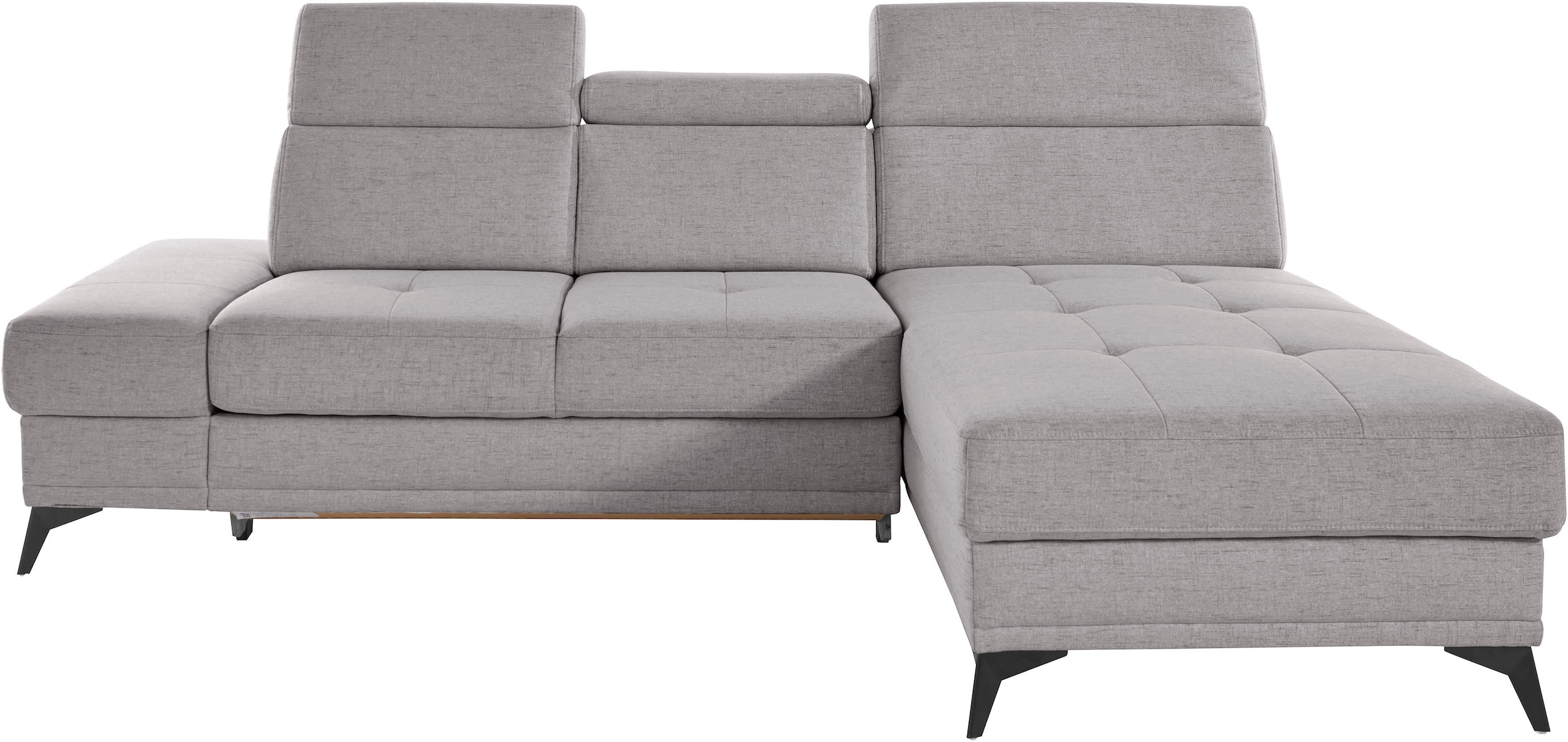 OTTO home Ecksofa "Cardiz L-Form" inkl.Kopfteilverstellung und Federkern wahlweise mit Schlaffunktion