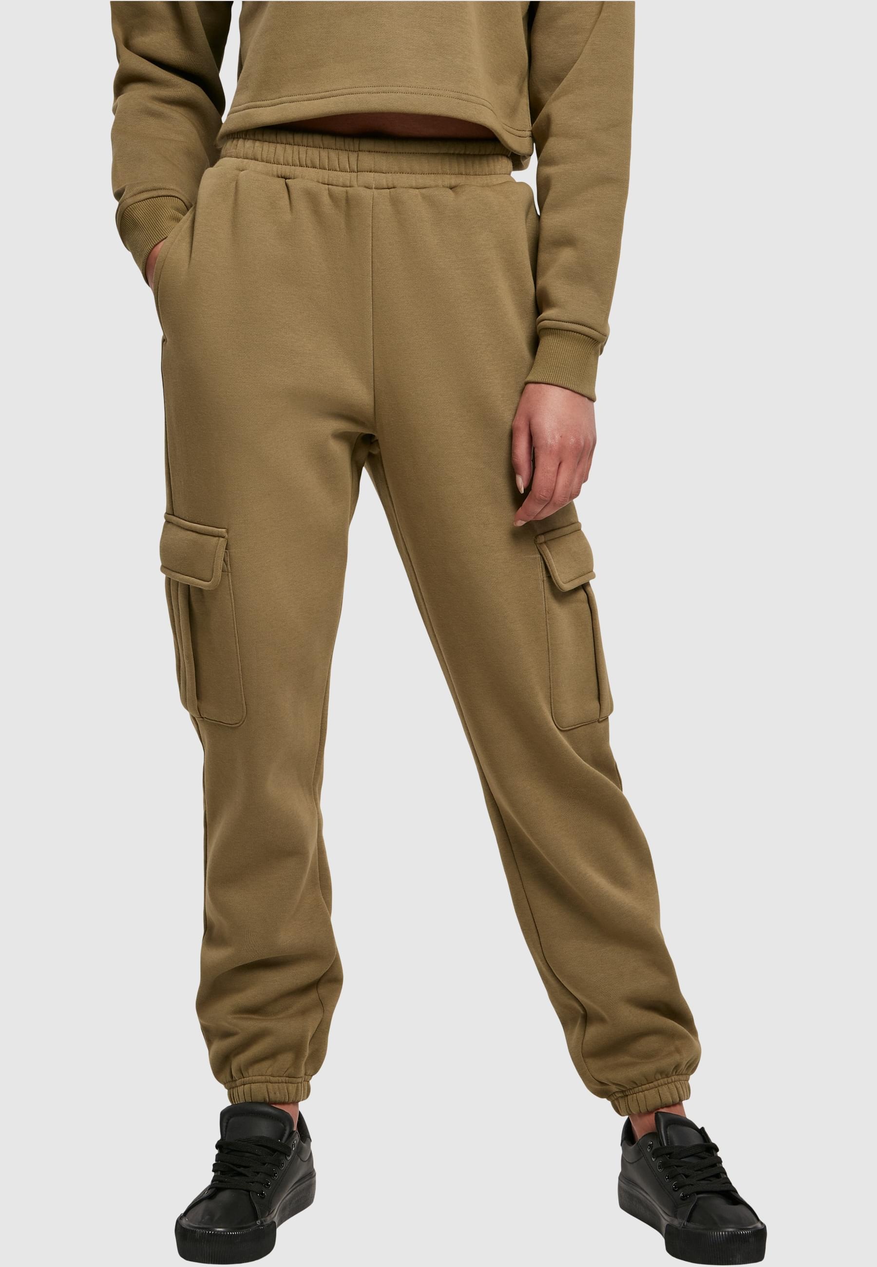 URBAN CLASSICS Jogginghose »Urban Classics Damen Ladies High Waist Cargo Sweat Pants«, (1 tlg.)