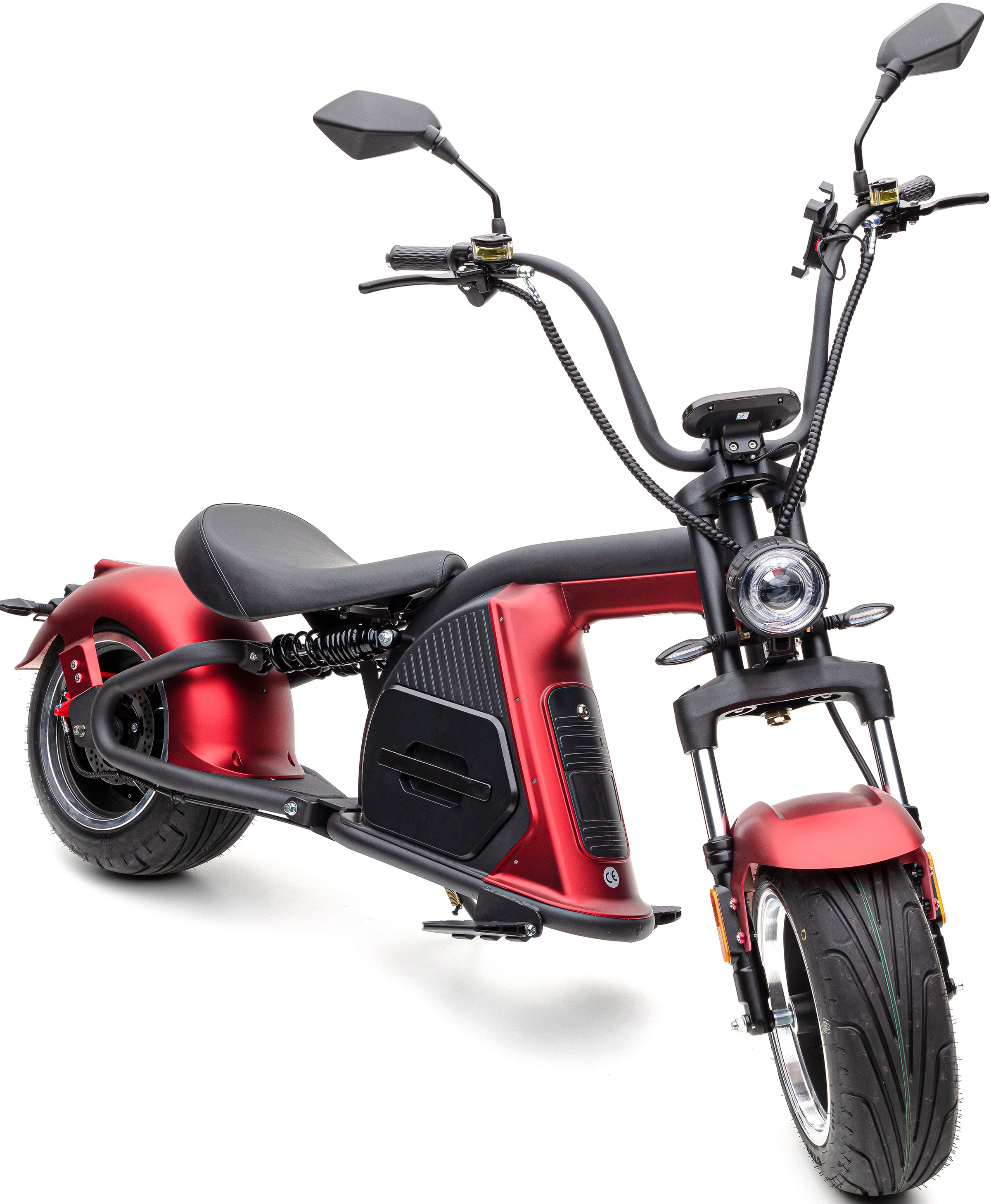 ECONELO E-Motorroller »CHOPPER PXD 8«, bis zu 60 km Reichweite, Lenkrad höhenverstellbar