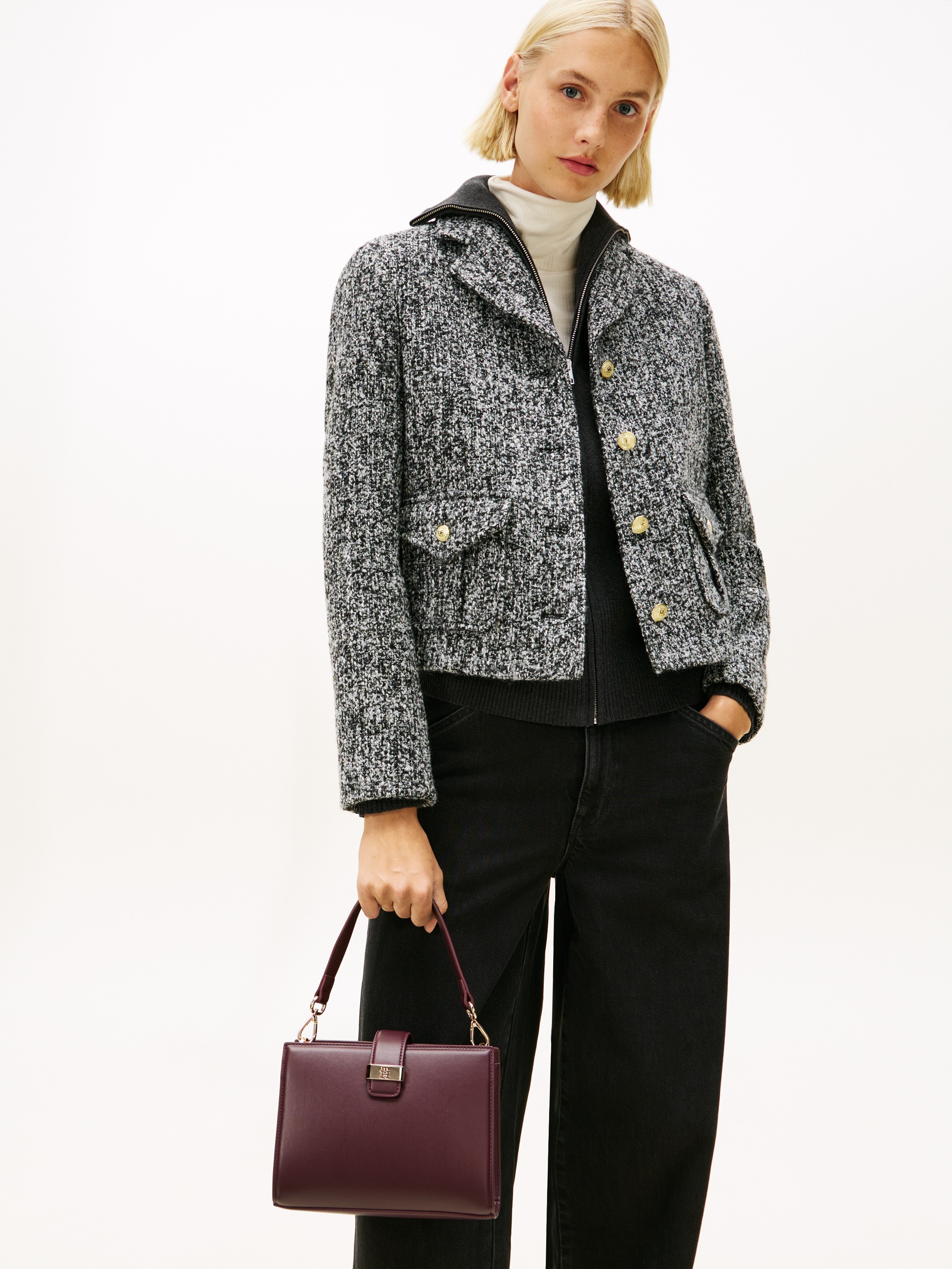 Tommy Hilfiger Satchel »TH HERITAGE MINI SATCHEL« , Damen Umhängetasche, Tragetasche, Schultertasche mit Logo