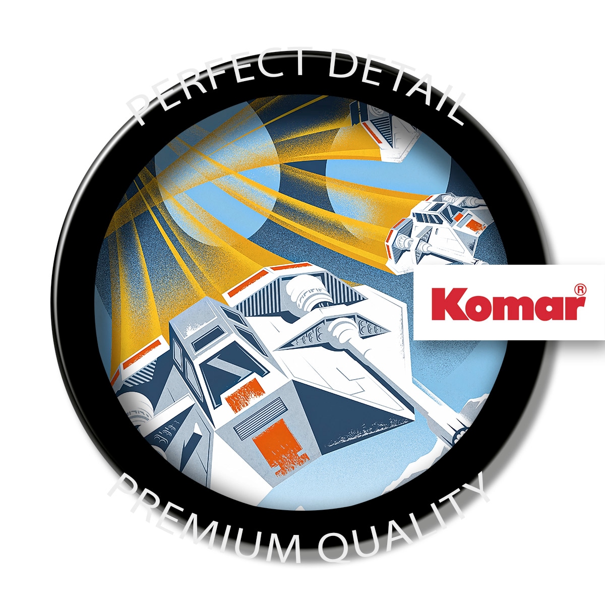 Komar Wandbild »Star Wars Hoth Temporary Headquarter«, Disney, (Set, 1 St.), 30 x 40 cm (Breite x Höhe) - Kinderzimmer, Dekoration