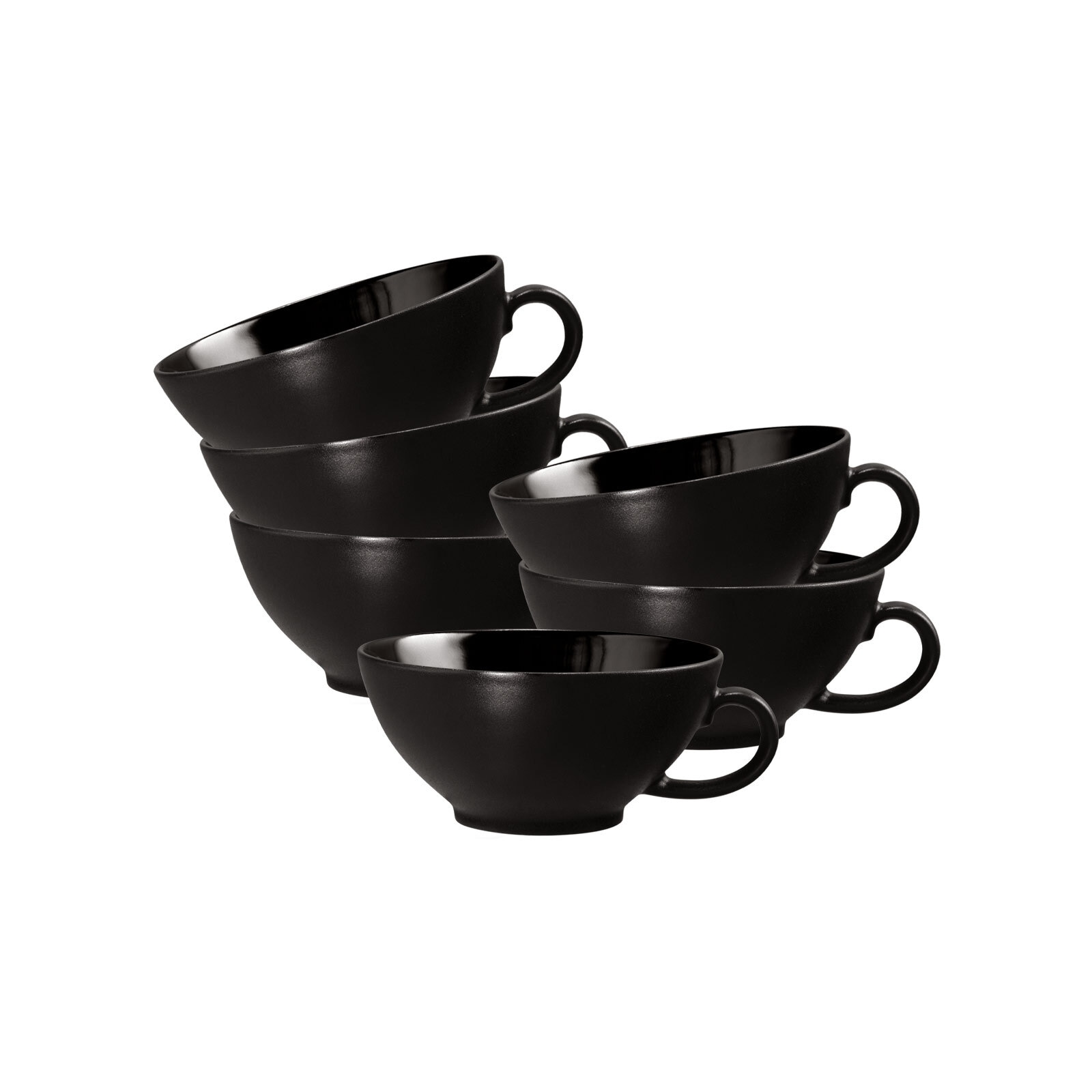Seltmann Weiden Tasse "Teetassen Liberty Velvet Black 140 ml 6er Set schwar günstig online kaufen