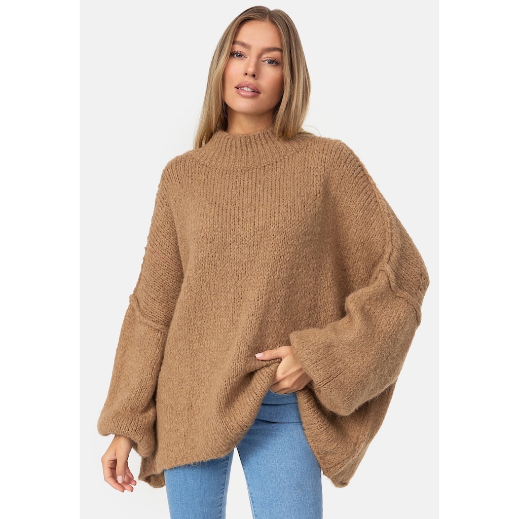 Decay Strickpullover mit weit geschnittenen Ärmeln NH8247 Decay Strickpullover mit weit geschnittenen Ärmeln NH8247