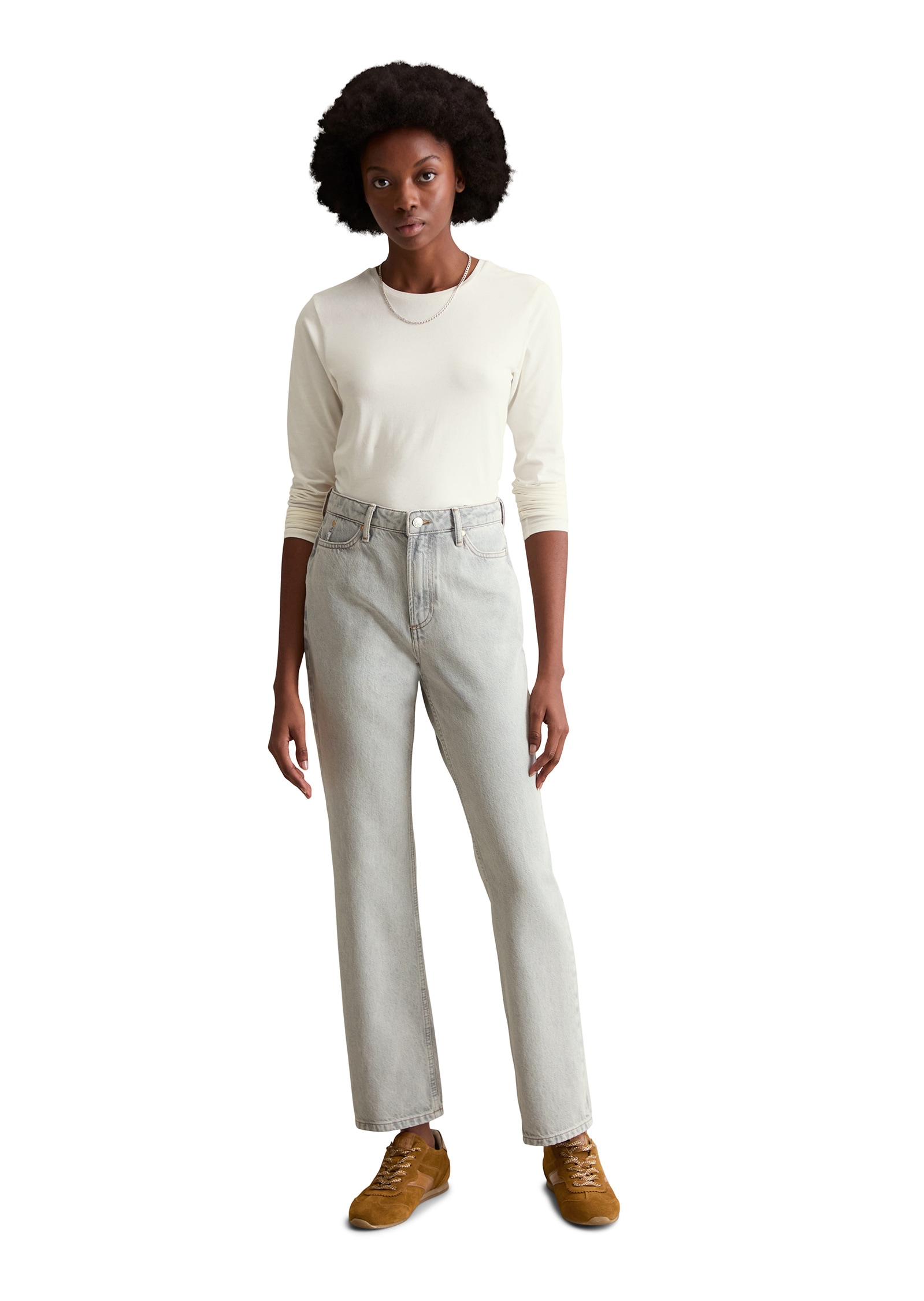 Marc O'Polo DENIM Straight-Jeans »aus Grey Rigid Denim«
