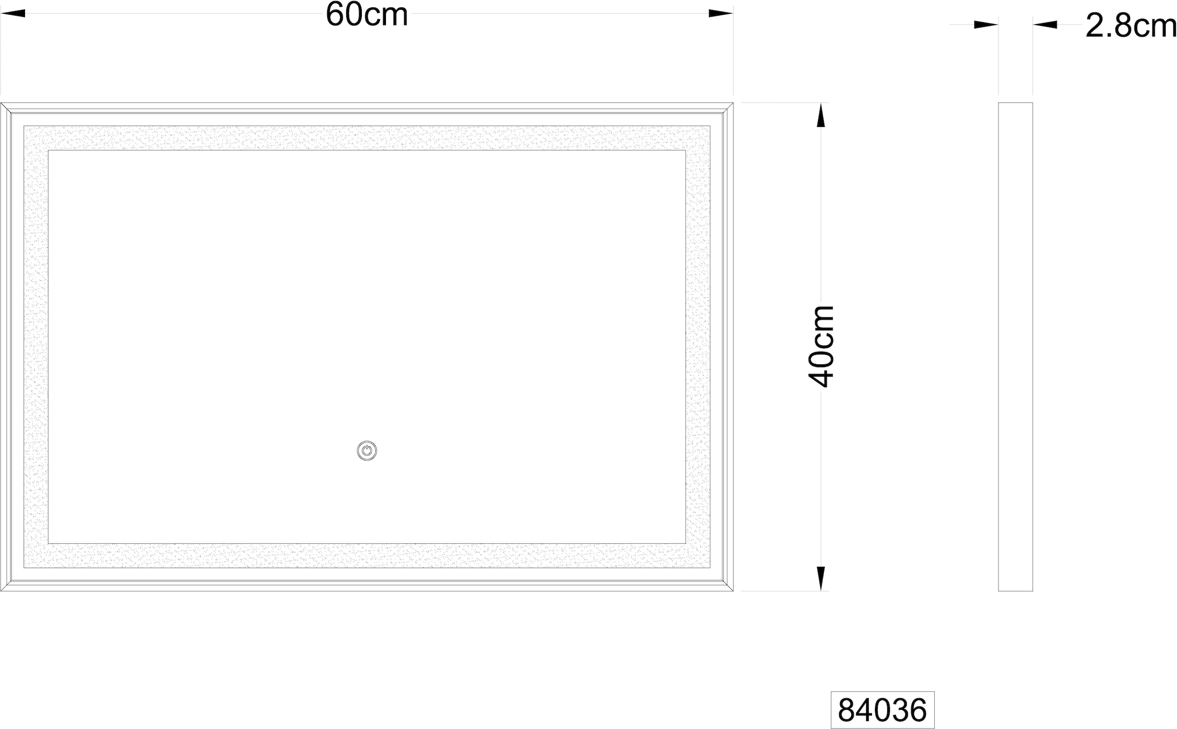 GLOBO LIGHTING Spiegelleuchte »RIVAS« LED-Modul 1 Stk. warmweiß - kaltweiß