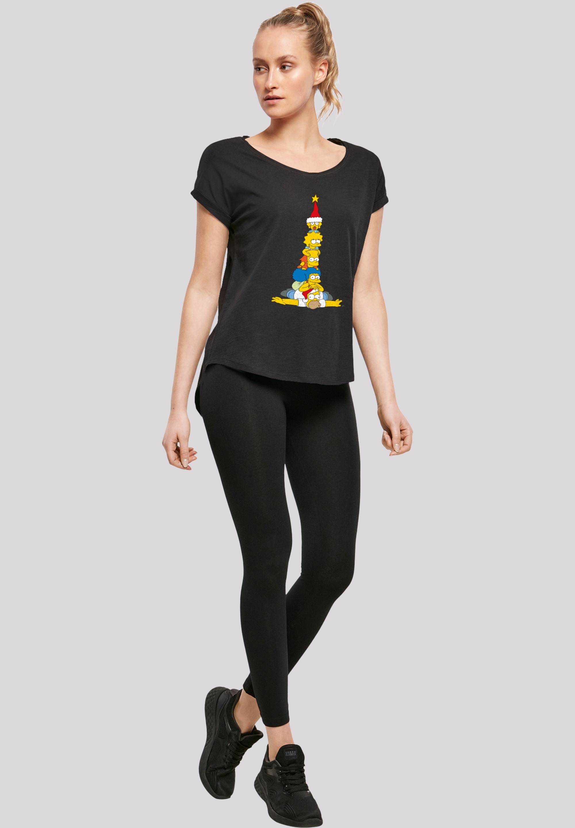 F4NT4STIC T-Shirt »The Simpsons Family Christmas Weihnachtsbaum«, Print