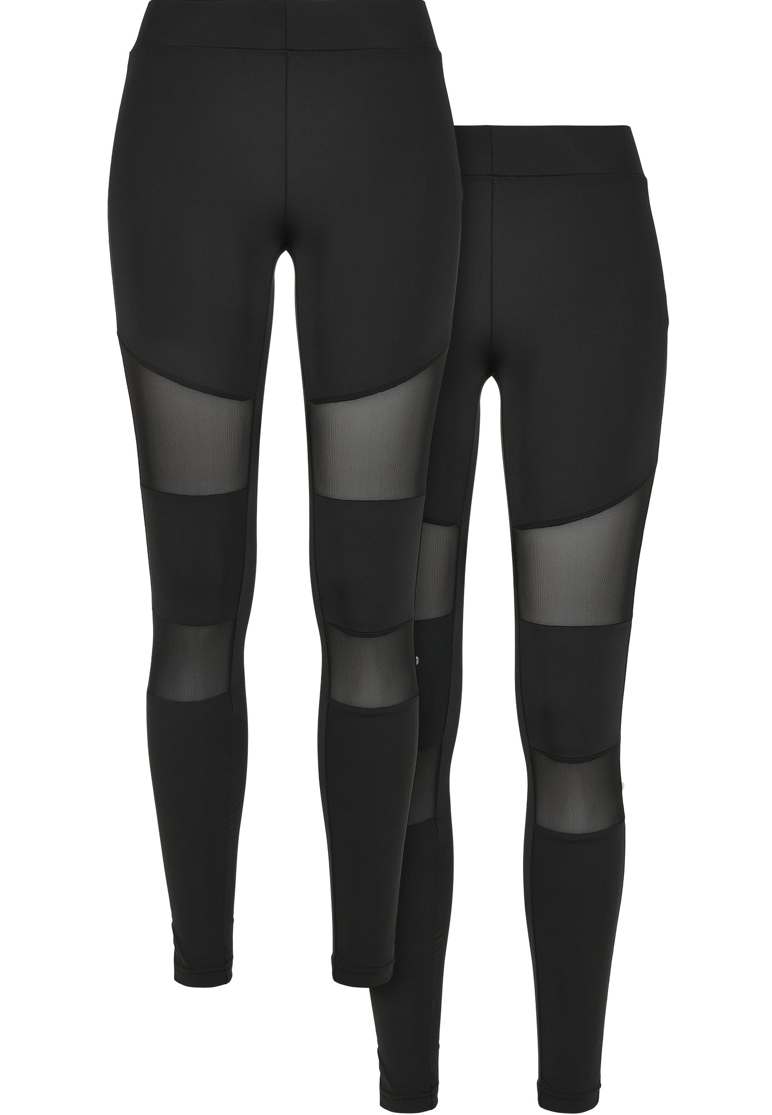 URBAN CLASSICS Leggings "Urban Classics Damen Ladies Tech Mesh Leggings 2-Pack", (1 tlg.)