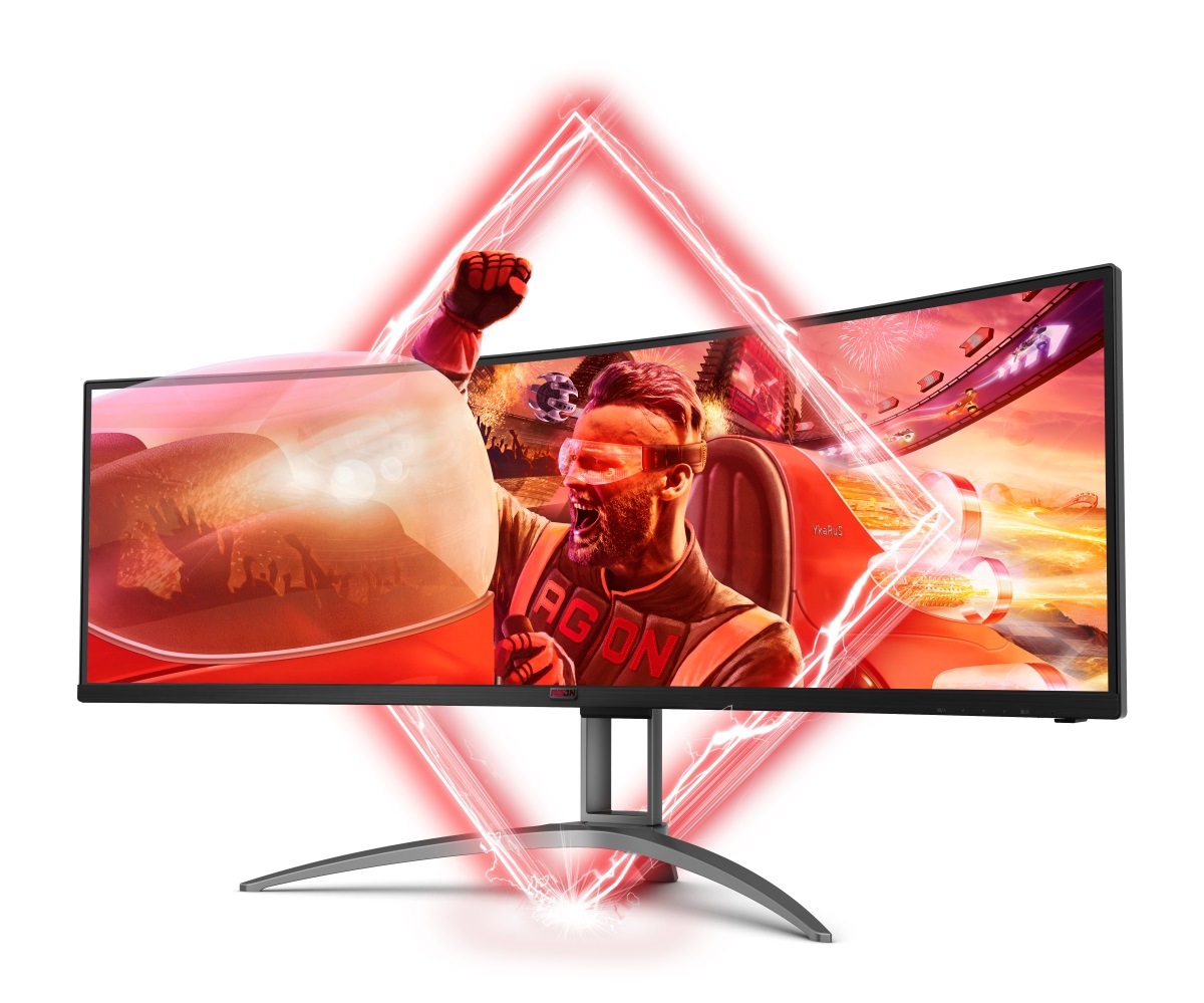 AOC Curved-Gaming-Monitor »AG493UCX2«, 124 cm/49 Zoll, 5120 x 1440 px, DQHD, 1 ms Reaktionszeit, 165 Hz