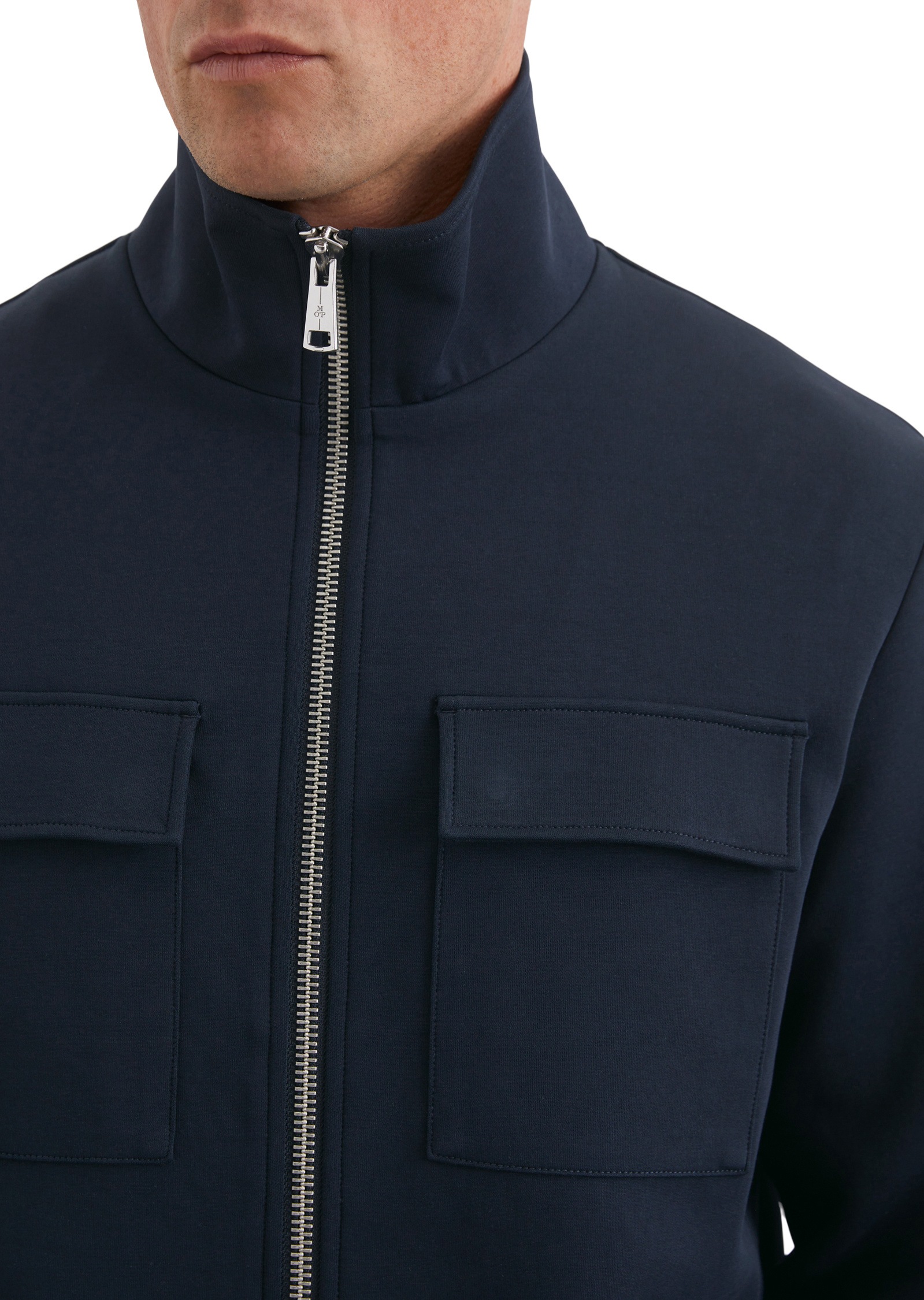 Marc O'Polo Sweatjacke »in hochwertigem Scuba-Interlock-Sweat«