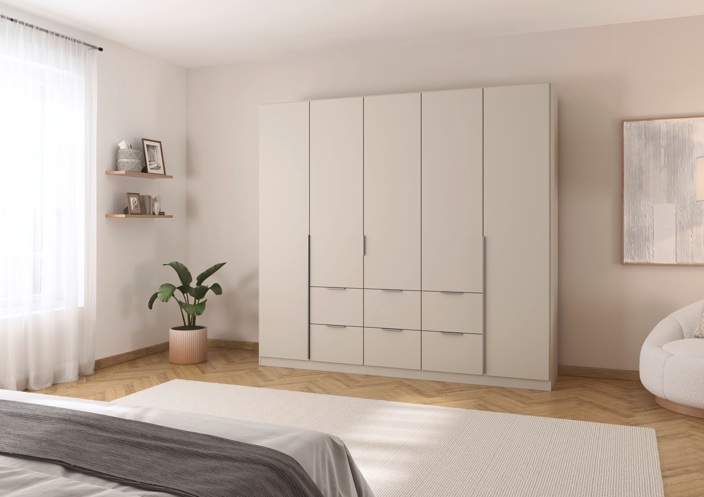 OTTO home Drehtürenschrank "Kleiderschrank Schrank Garderobe AGORDO mit Dek günstig online kaufen