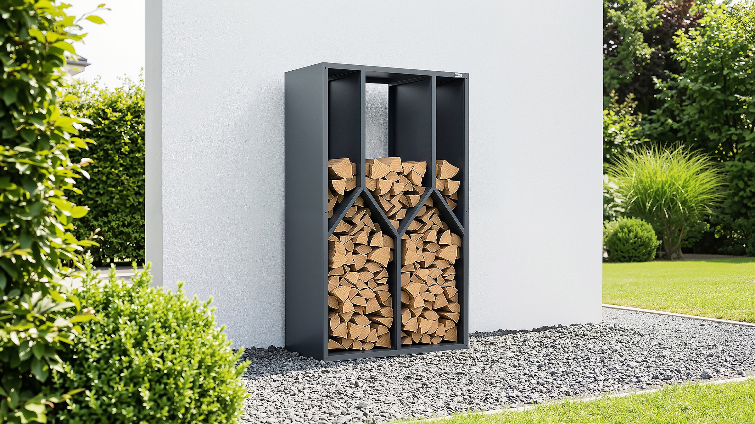 weka Kaminholzregal "Brennholzregal" Metall pulverbeschichtet
