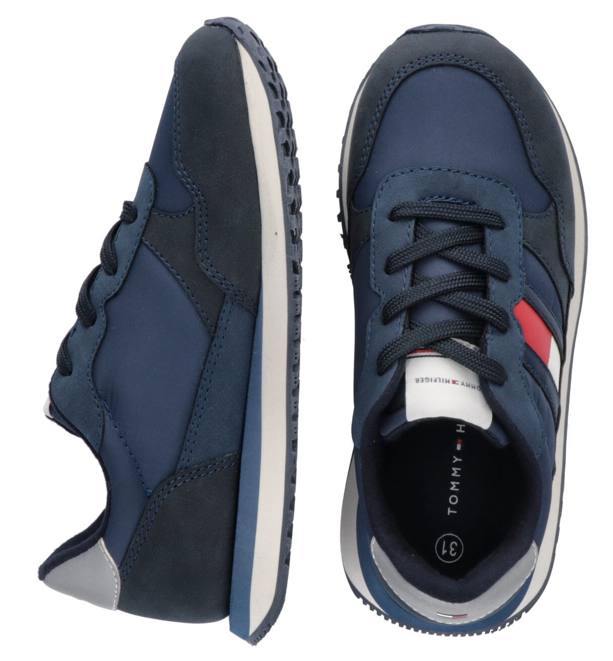 gefüttert LOW SNEAKER«, »FLAG LACE-UP Baumwolle mit Hilfiger Tommy CUT ▷ | Sneaker BAUR für