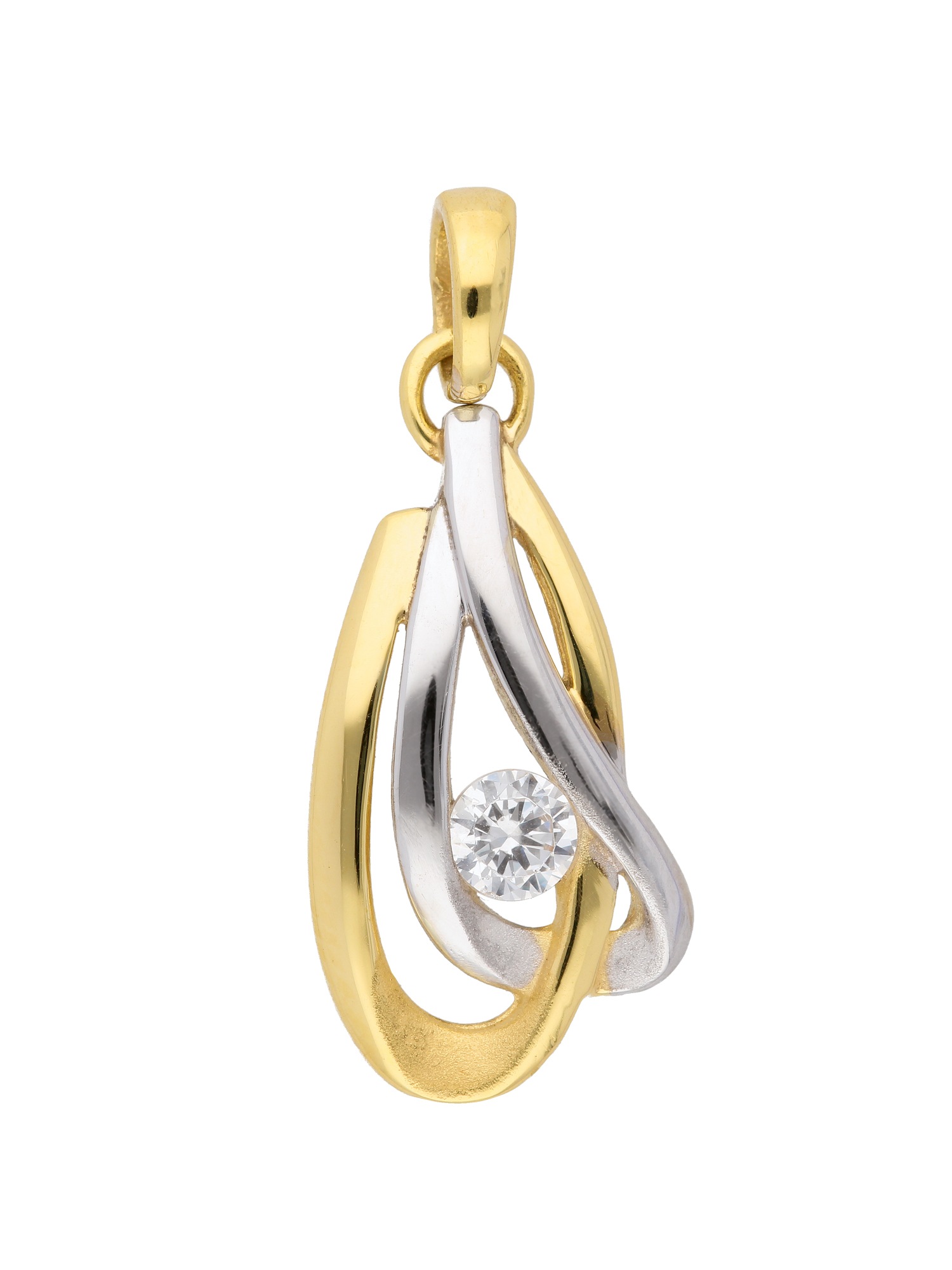 Adelia´s Kettenanhänger »333 Gold Anhänger mit Zirkonia«, 333 Gold mit Zirkonia Goldschmuck für Damen